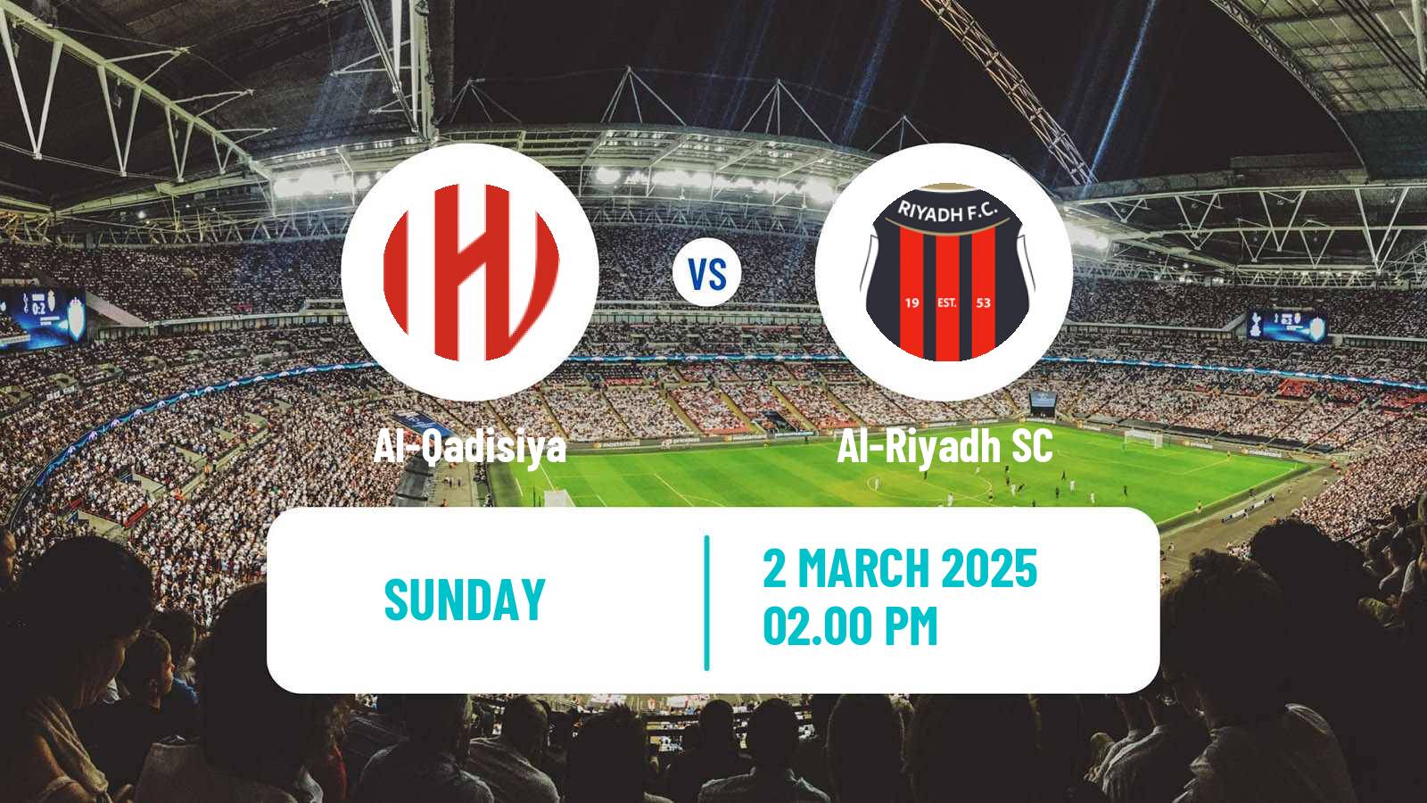 Soccer Saudi Professional League Al-Qadisiya - Al-Riyadh