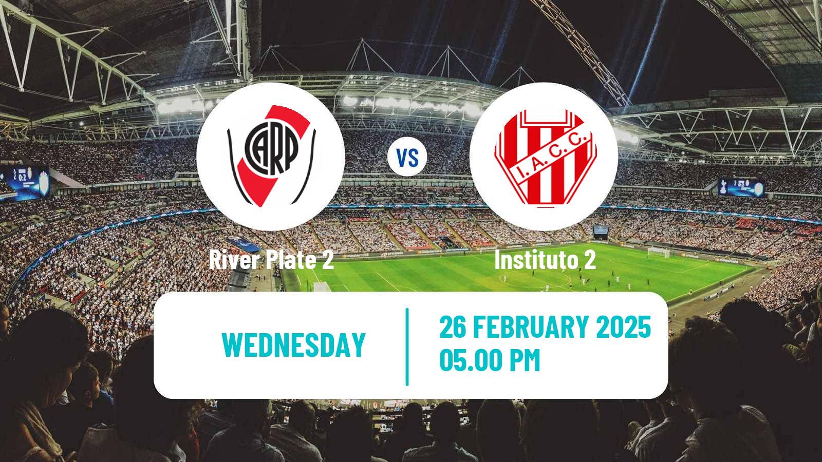 Soccer Argentinian Reserve League River Plate 2 - Instituto 2
