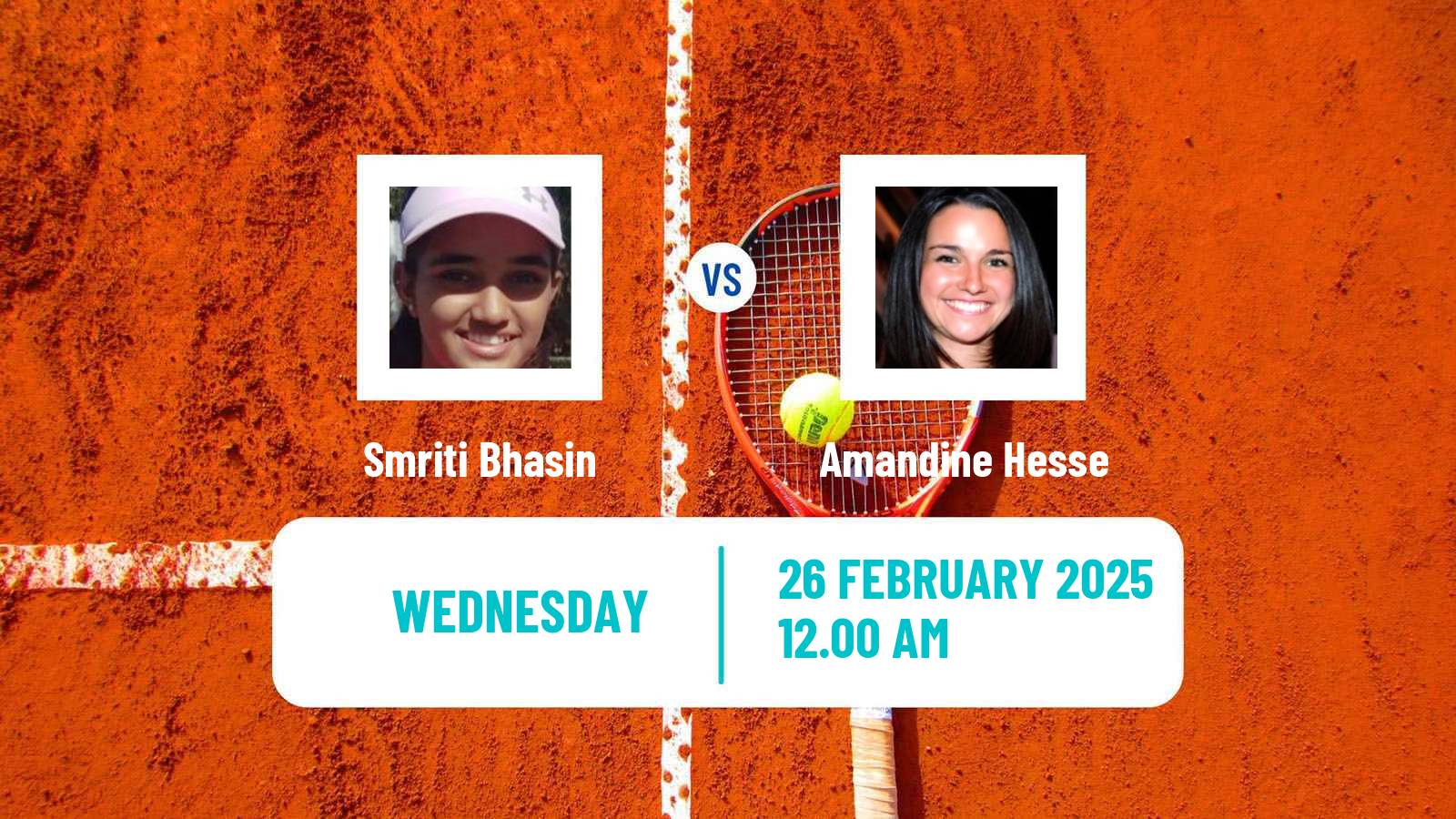 Tennis ITF W50 Ahmedabad Women Smriti Bhasin - Amandine Hesse