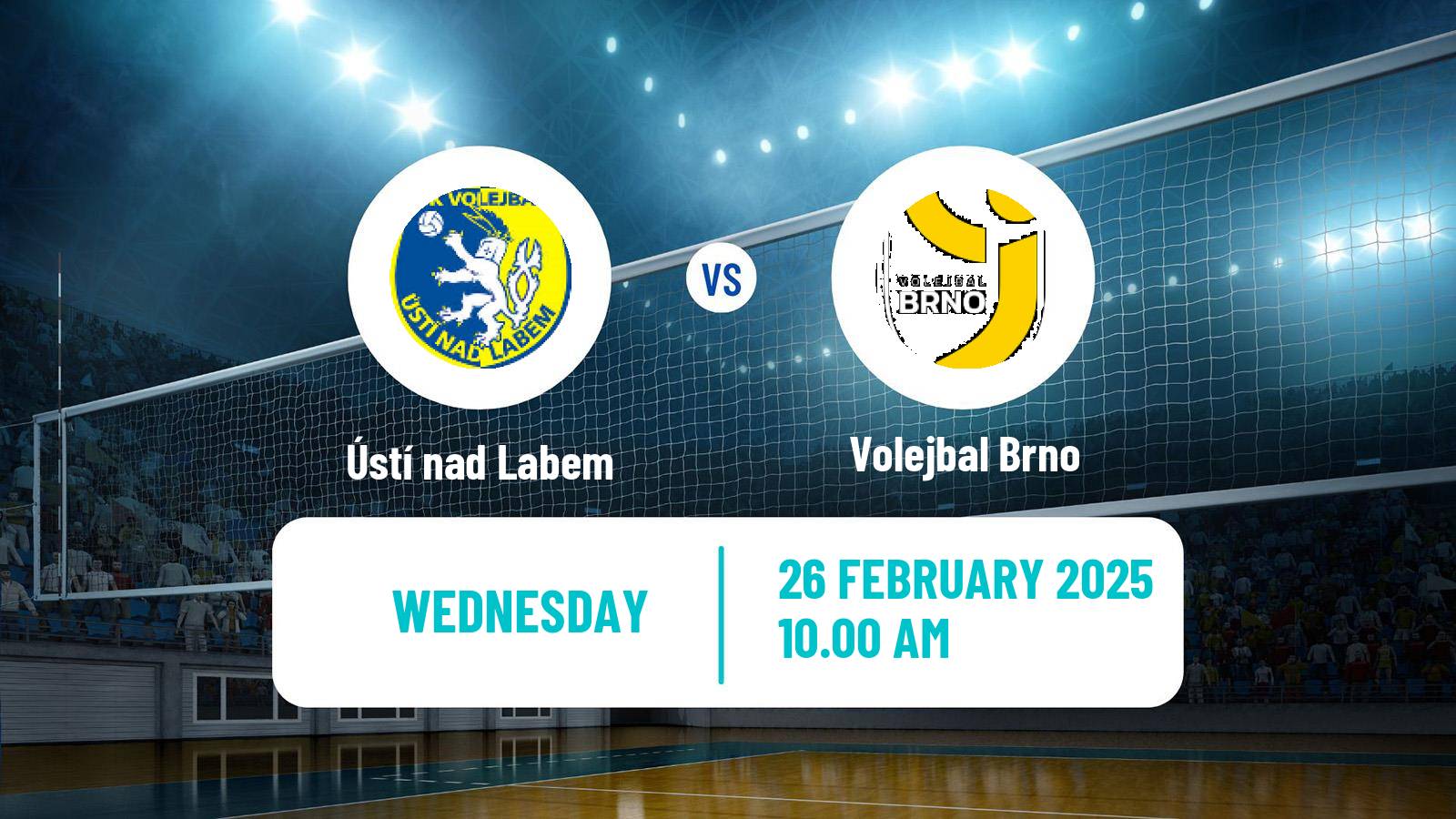 Volleyball Czech Extraliga Volleyball Ústí nad Labem - Volejbal Brno