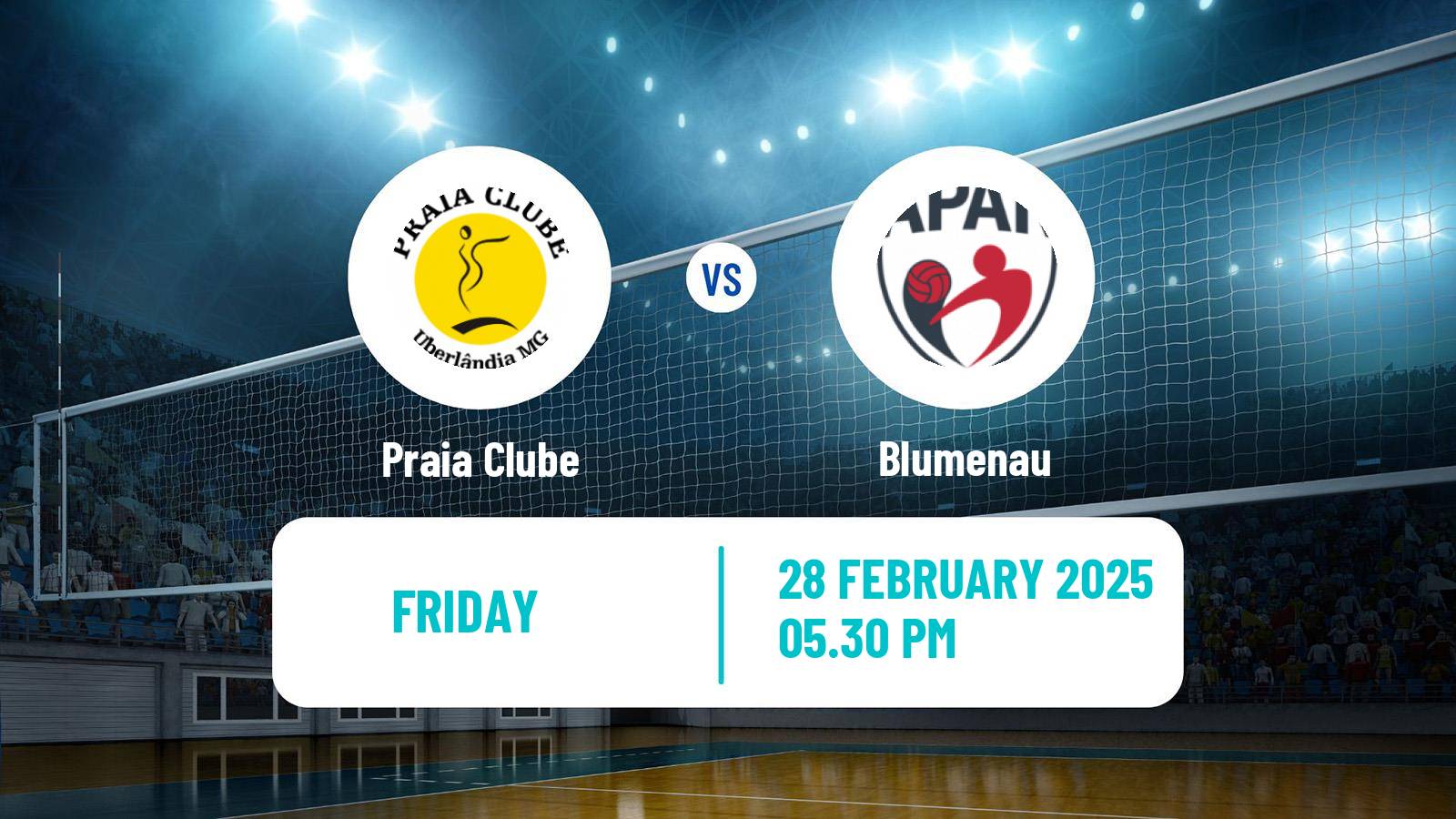 Volleyball Brazilian SuperLiga Volleyball Praia Clube - Blumenau