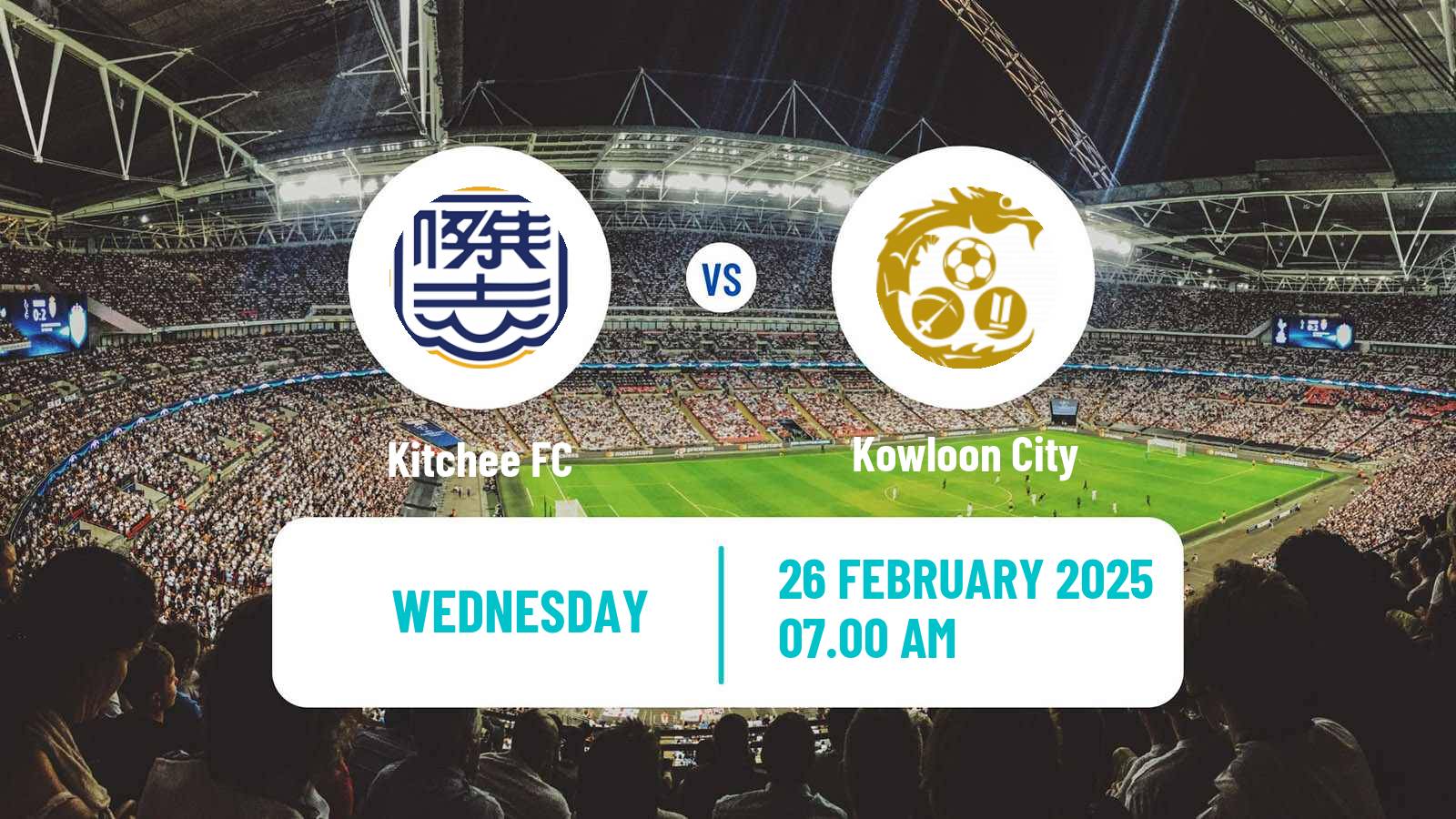 Soccer Hong Kong Premier League Kitchee - Kowloon City