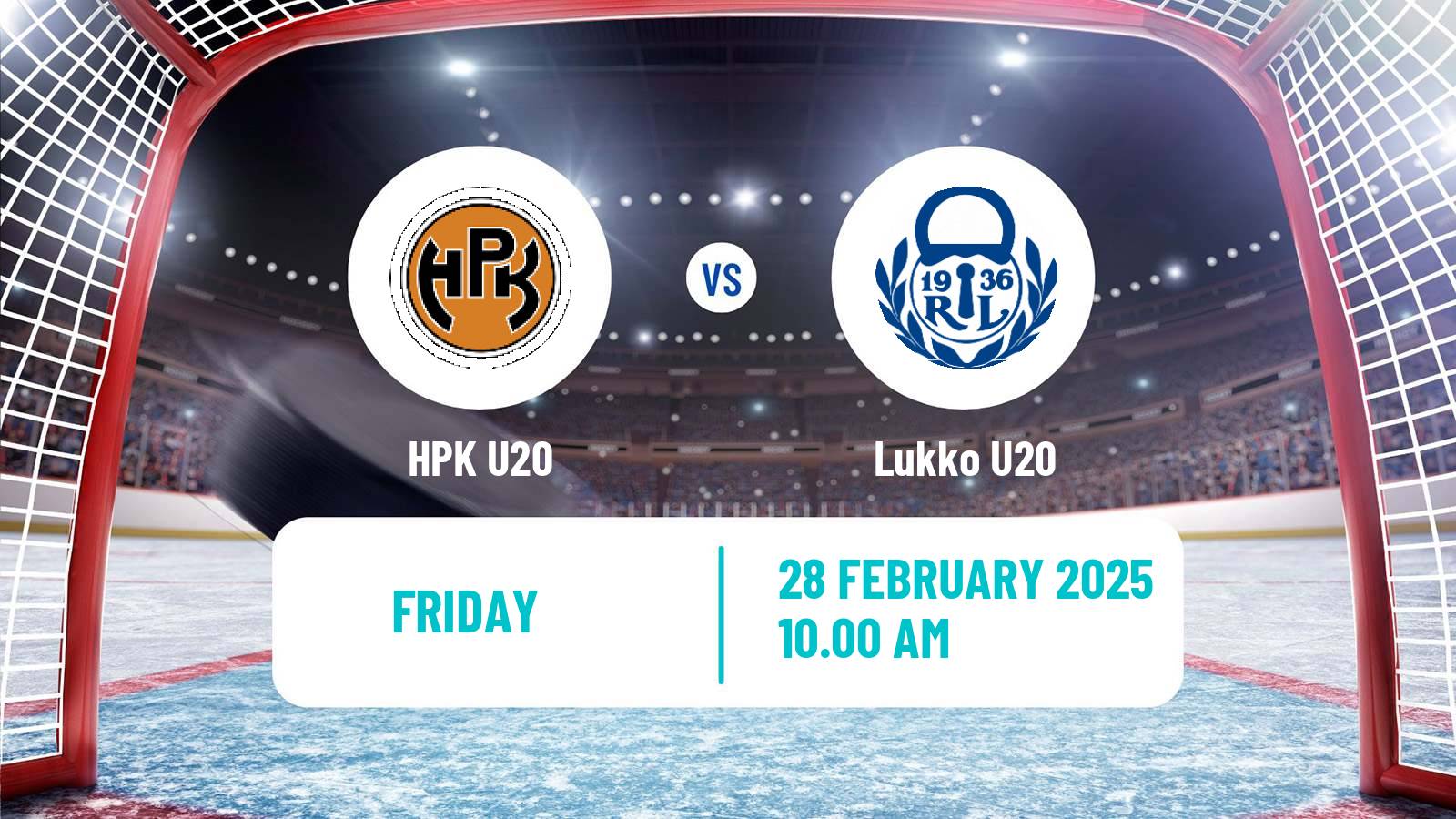 Hockey Finnish SM-sarja U20 HPK U20 - Lukko U20