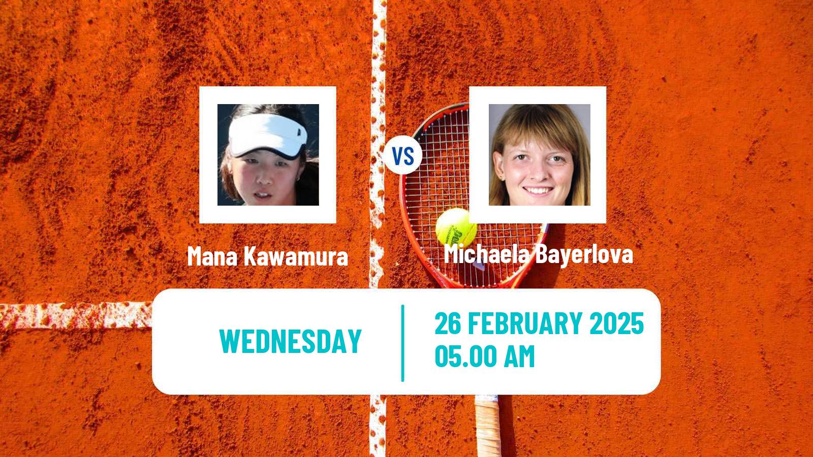 Tennis ITF W15 Sharm Elsheikh 5 Women 2025 Mana Kawamura - Michaela Bayerlova