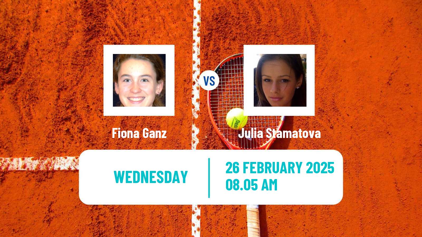 Tennis ITF W15 Sharm Elsheikh 5 Women 2025 Fiona Ganz - Julia Stamatova
