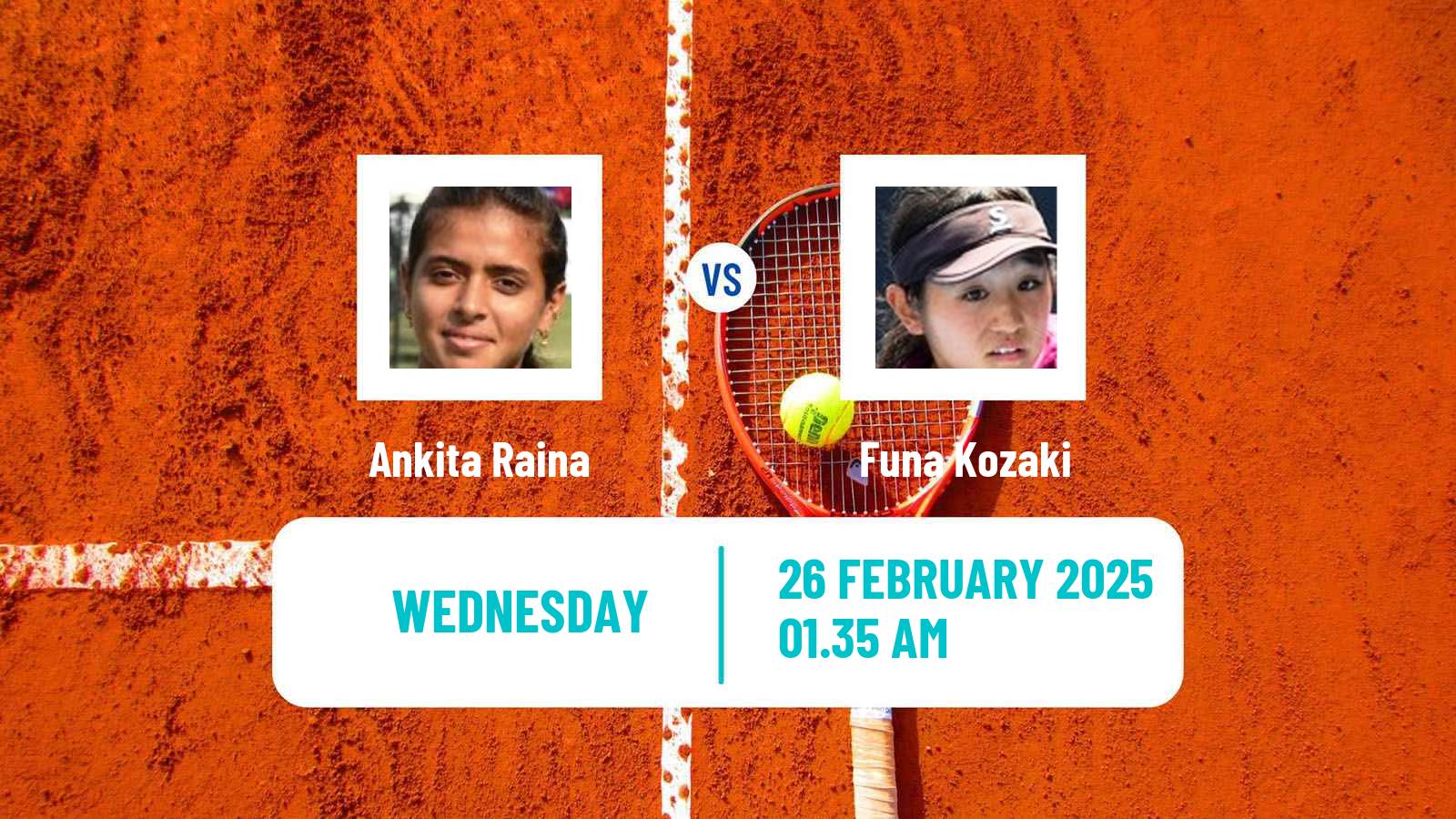 Tennis ITF W50 Ahmedabad Women Ankita Raina - Funa Kozaki