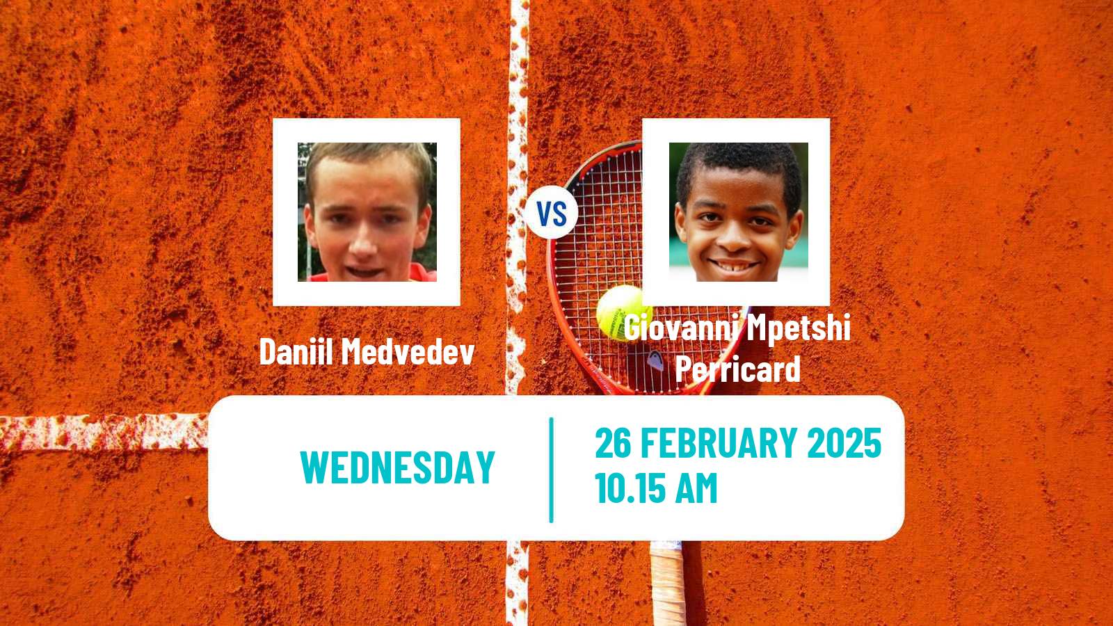 Tennis ATP Dubai Daniil Medvedev - Giovanni Mpetshi Perricard
