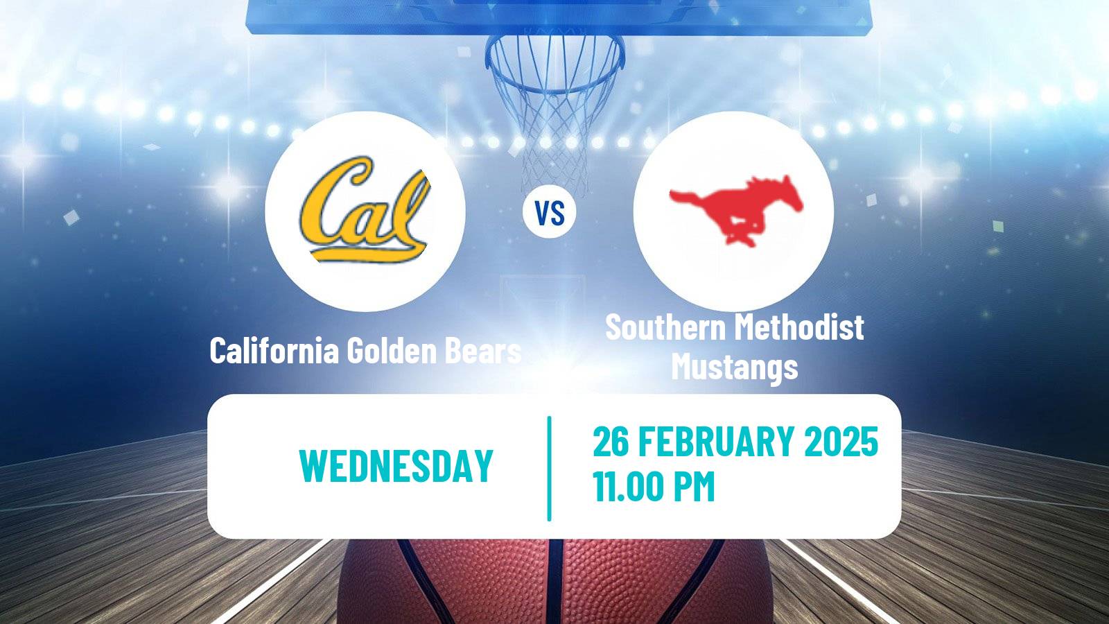 Basketball NCAA College Basketball California Golden Bears - Southern Methodist Mustangs