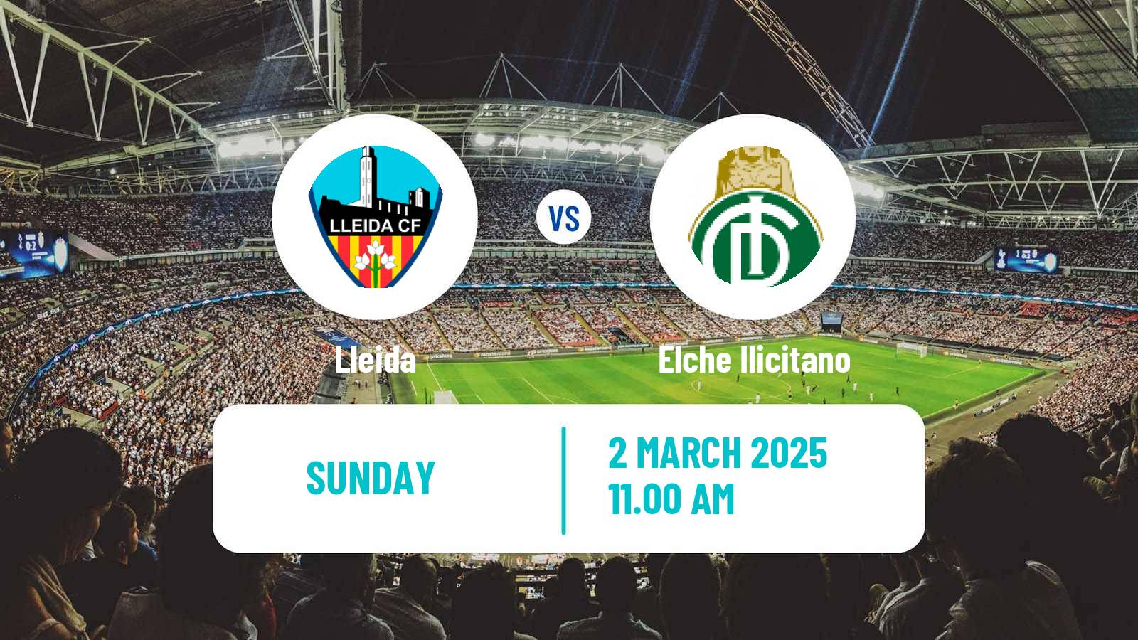 Soccer Spanish Segunda RFEF - Group 3 Lleida - Elche Ilicitano