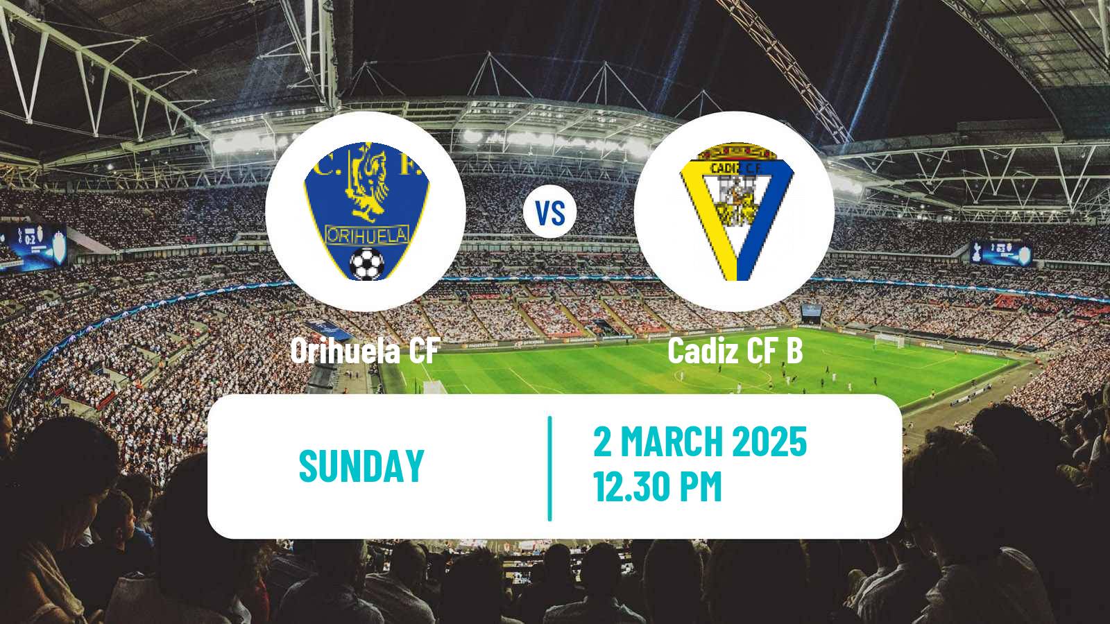 Soccer Spanish Segunda RFEF - Group 4 Orihuela - Cadiz CF B