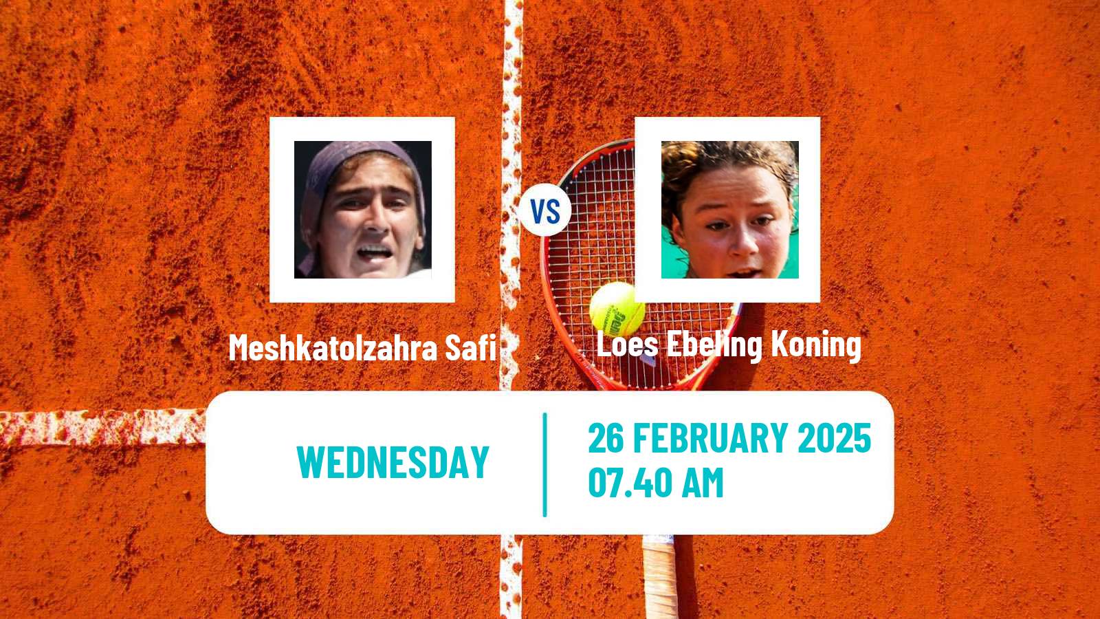 Tennis ITF W15 Manacor 3 Women Meshkatolzahra Safi - Loes Ebeling Koning