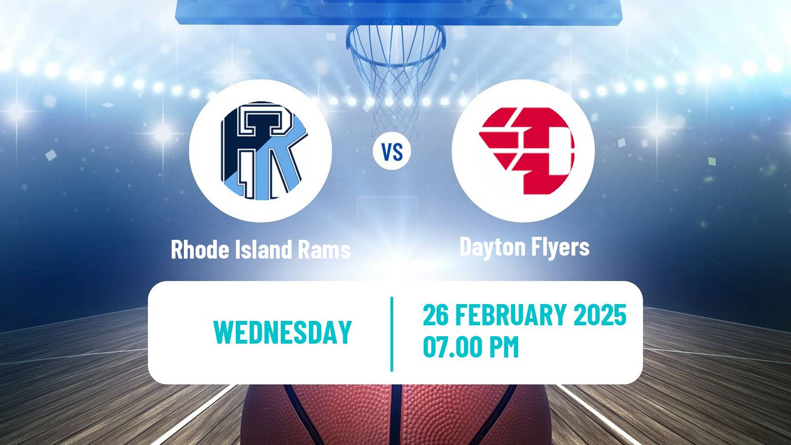 Basketball NCAA College Basketball Rhode Island Rams - Dayton Flyers