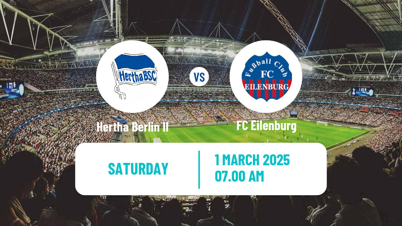 Football German Regionalliga Nordost Hertha Berlin II - Eilenburg
