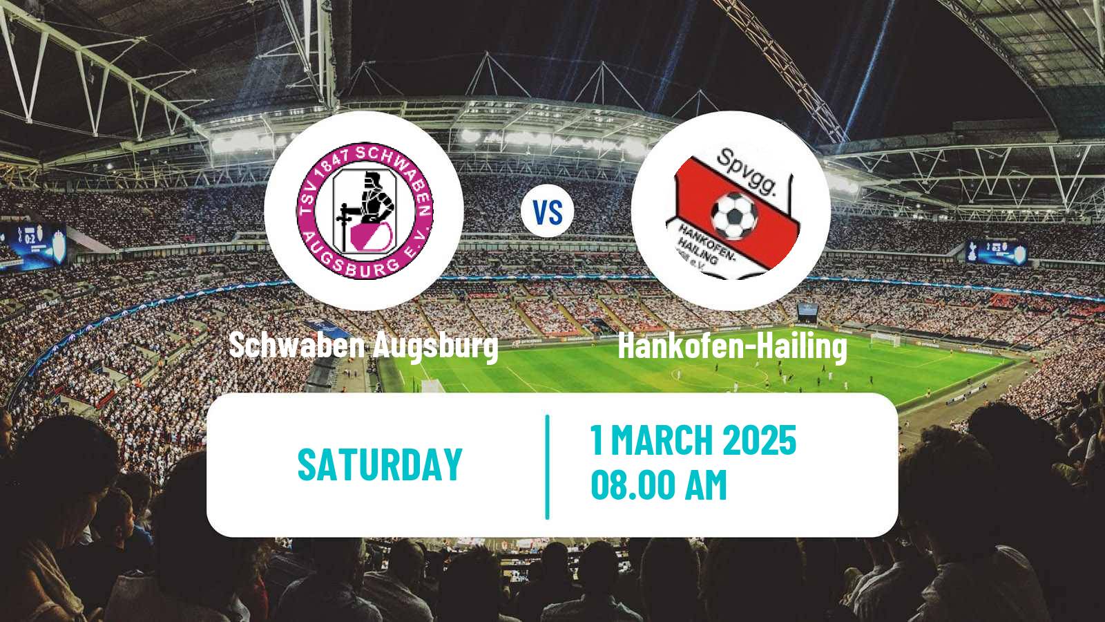 Soccer German Regionalliga Bayern Schwaben Augsburg - Hankofen-Hailing
