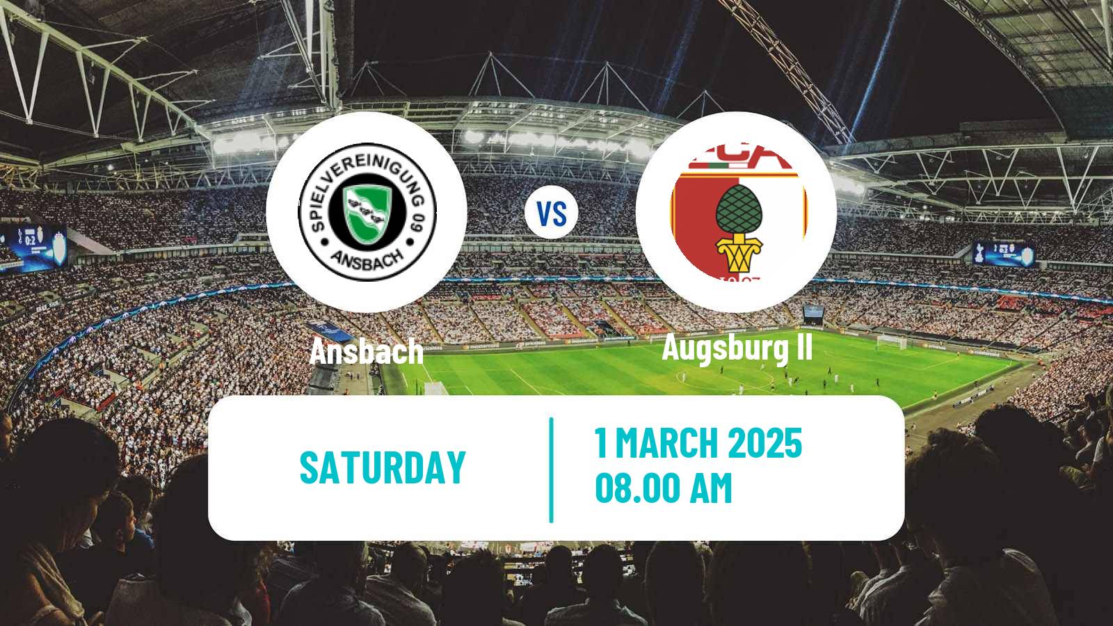 Soccer German Regionalliga Bayern Ansbach - Augsburg II
