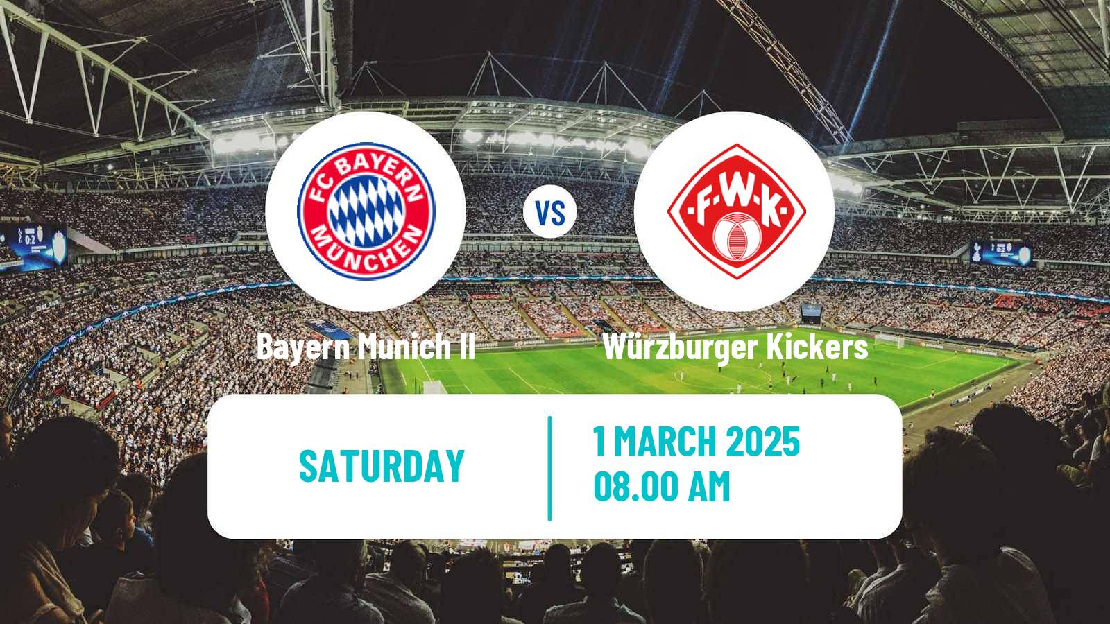 Soccer German Regionalliga Bayern Bayern Munich II - Würzburger Kickers
