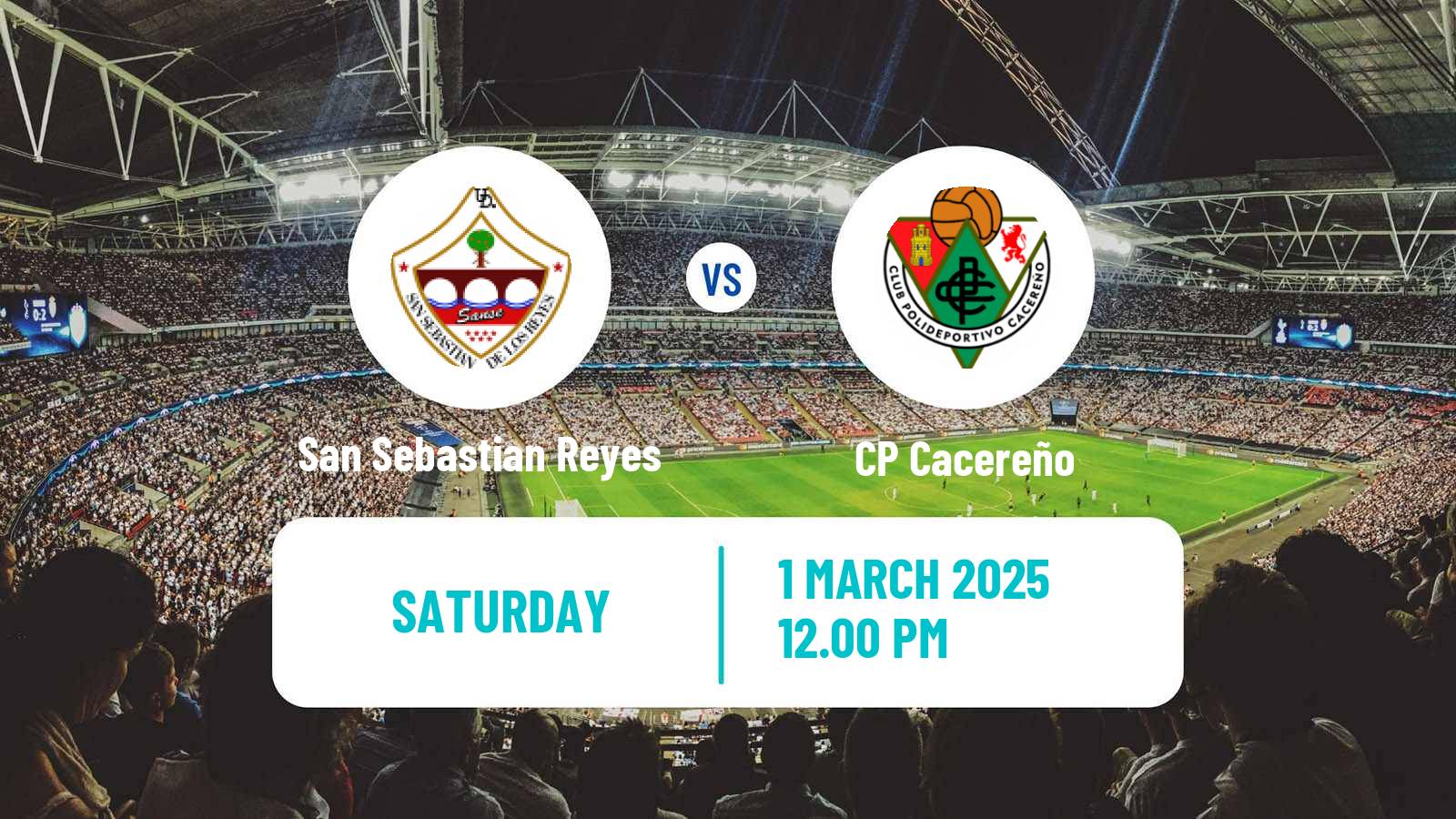 Soccer Spanish Segunda RFEF - Group 5 San Sebastian Reyes - Cacereño