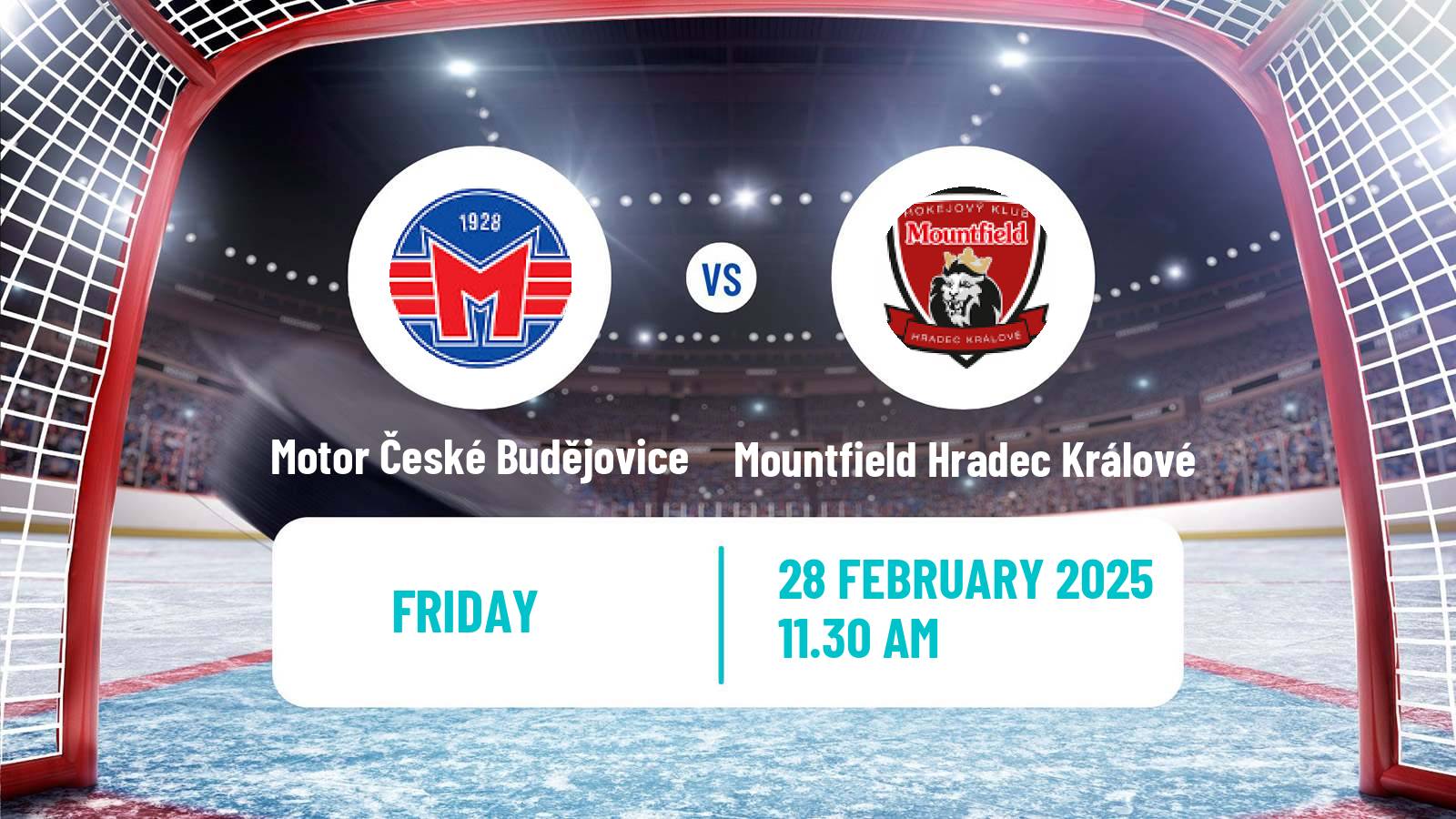 Hockey Czech Extraliga Motor České Budějovice - Mountfield Hradec Králové