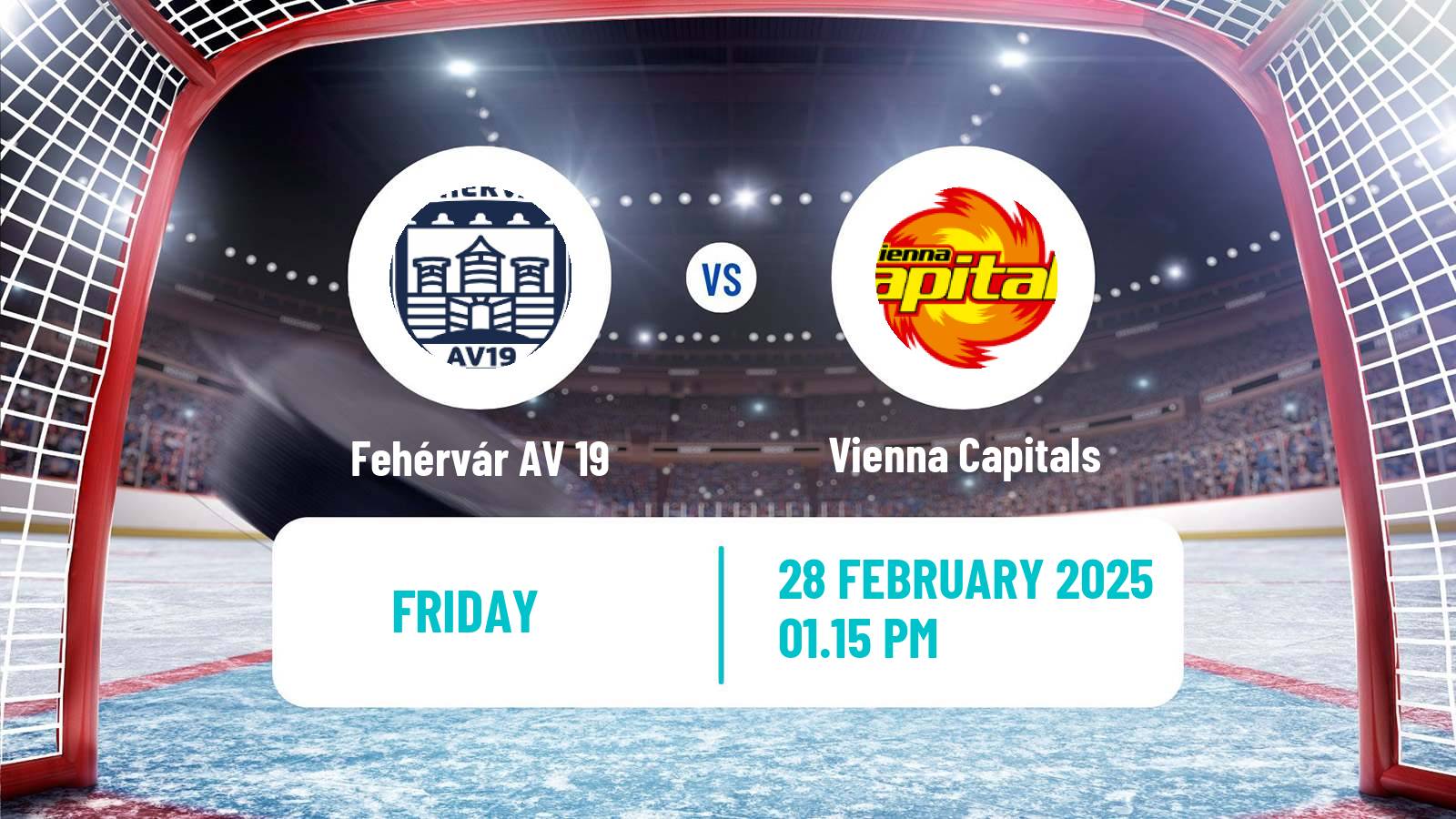 Hockey Austrian Ice Hockey League Fehérvár AV 19 - Vienna Capitals