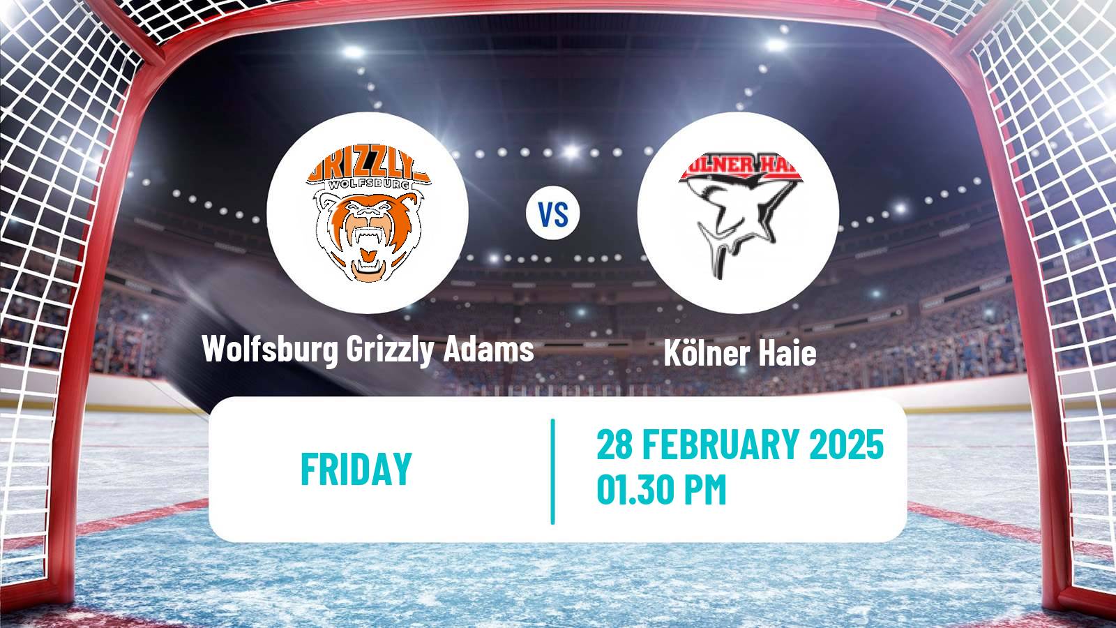 Hockey German Ice Hockey League Wolfsburg Grizzly Adams - Kölner Haie