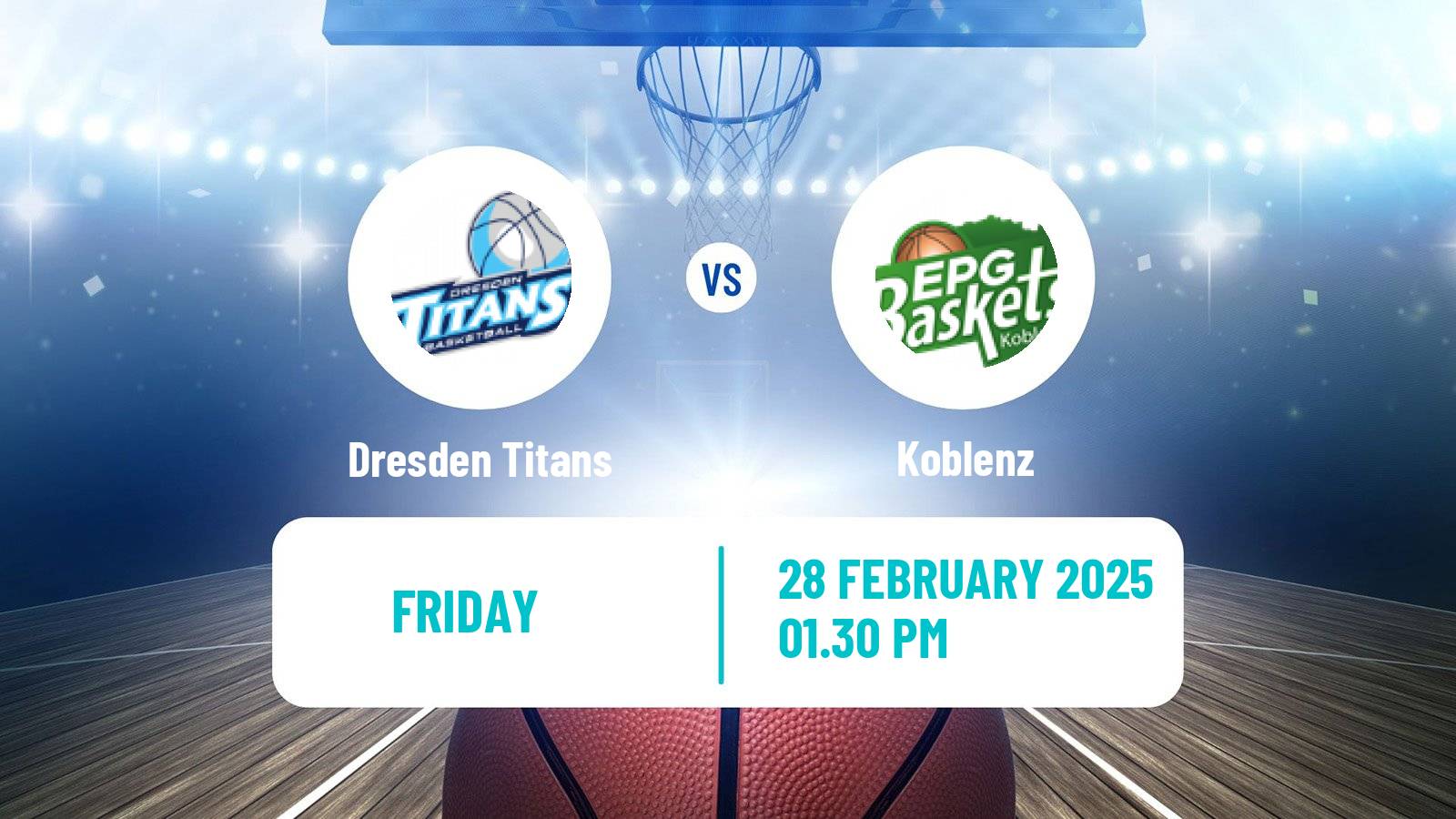 Basketball German Pro A Basketball Dresden Titans - Koblenz
