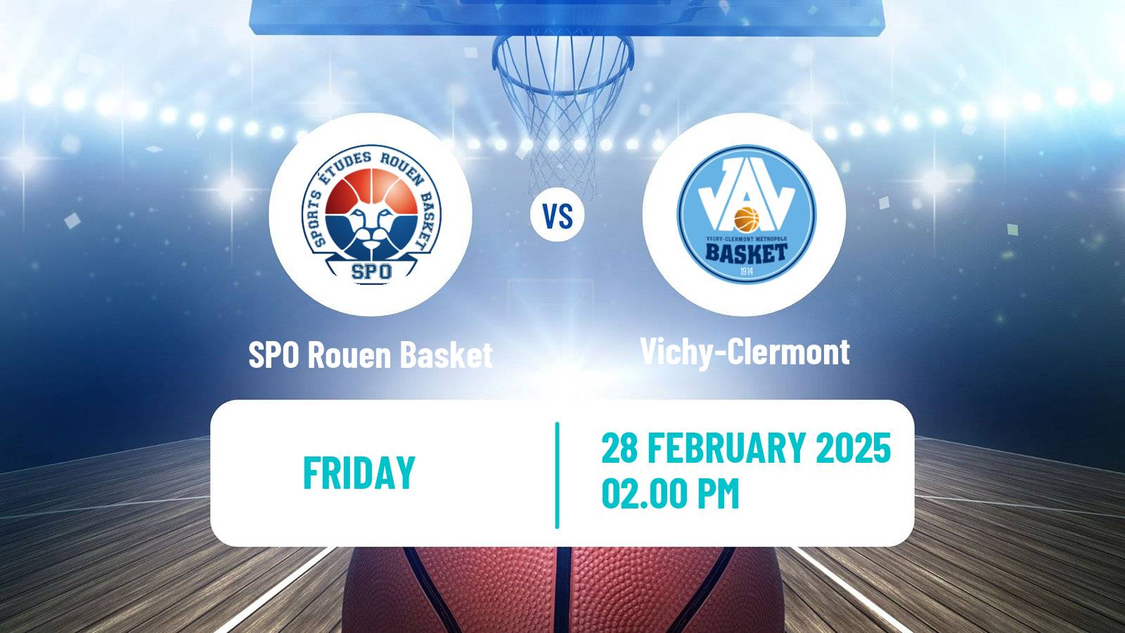 Basketball French LNB Pro B SPO Rouen Basket - Vichy-Clermont