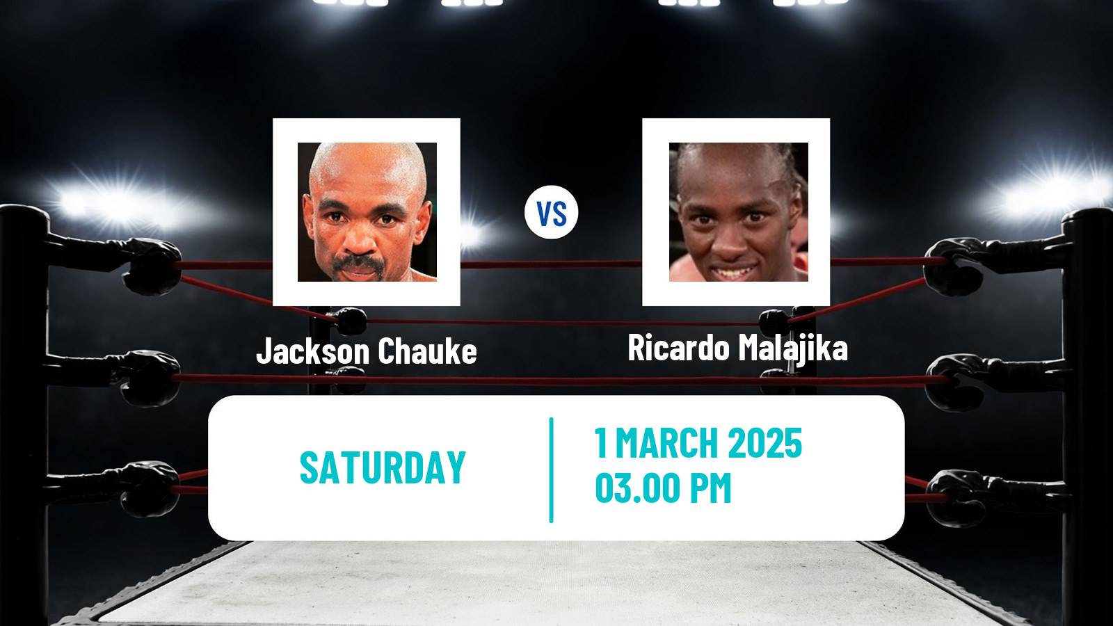 Boxing Flyweight IBO Title Men Jackson Chauke - Ricardo Malajika