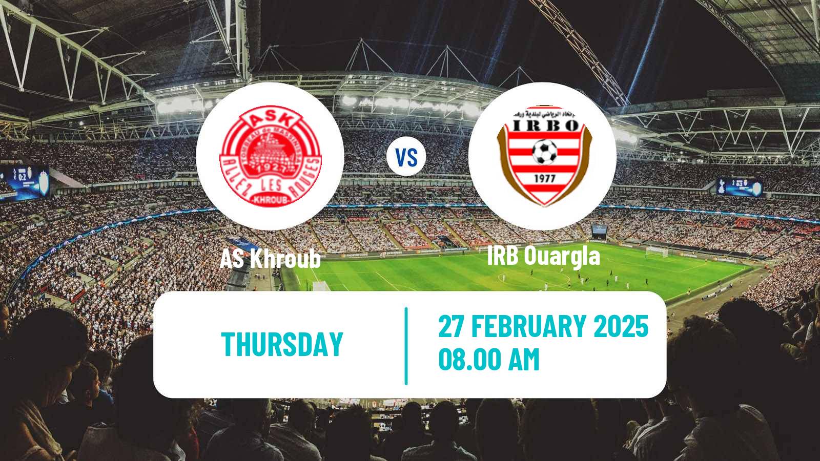 Soccer Algerian Ligue 2 Khroub - Ouargla