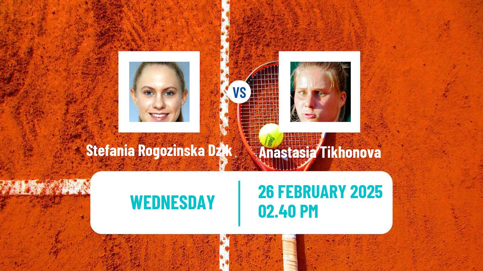 Tennis ITF W35 Arcadia Ca Women Stefania Rogozinska Dzik - Anastasia Tikhonova