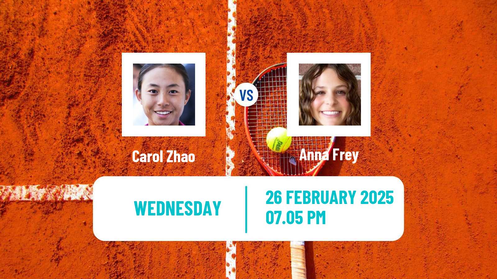 Tennis ITF W35 Arcadia Ca Women Carol Zhao - Anna Frey