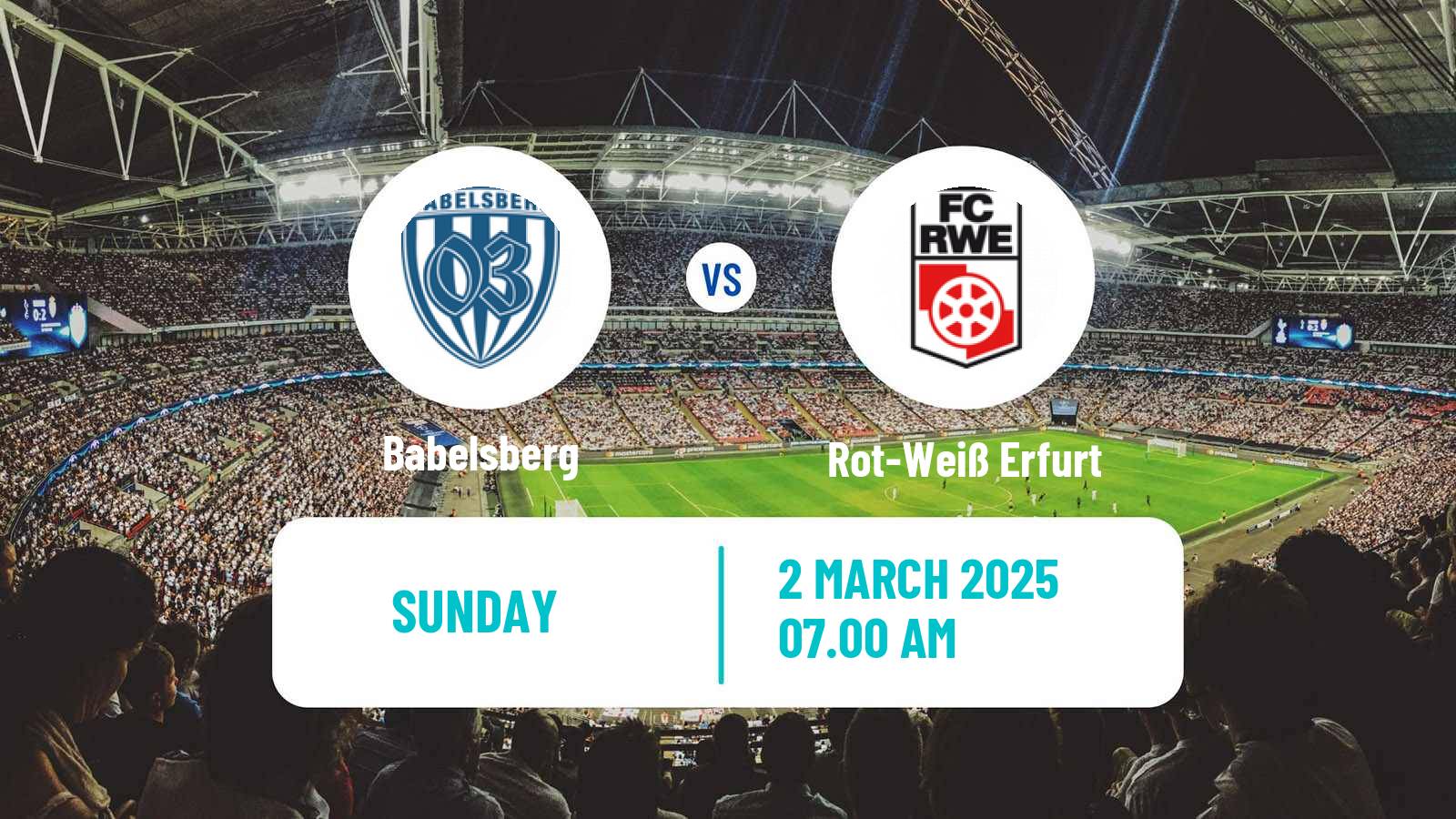 Soccer German Regionalliga Nordost Babelsberg - Rot-Weiß Erfurt