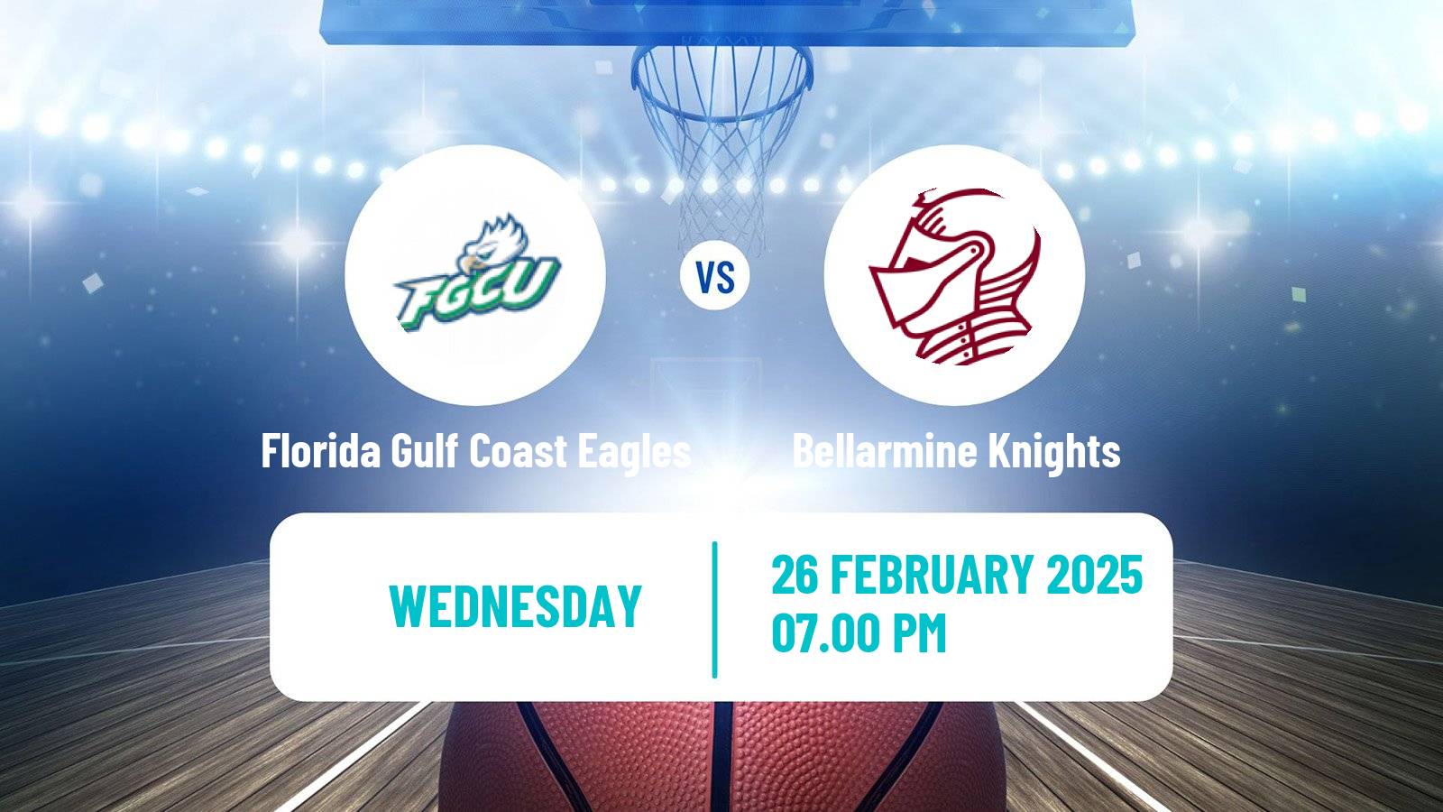 Basketball NCAA College Basketball Florida Gulf Coast Eagles - Bellarmine Knights