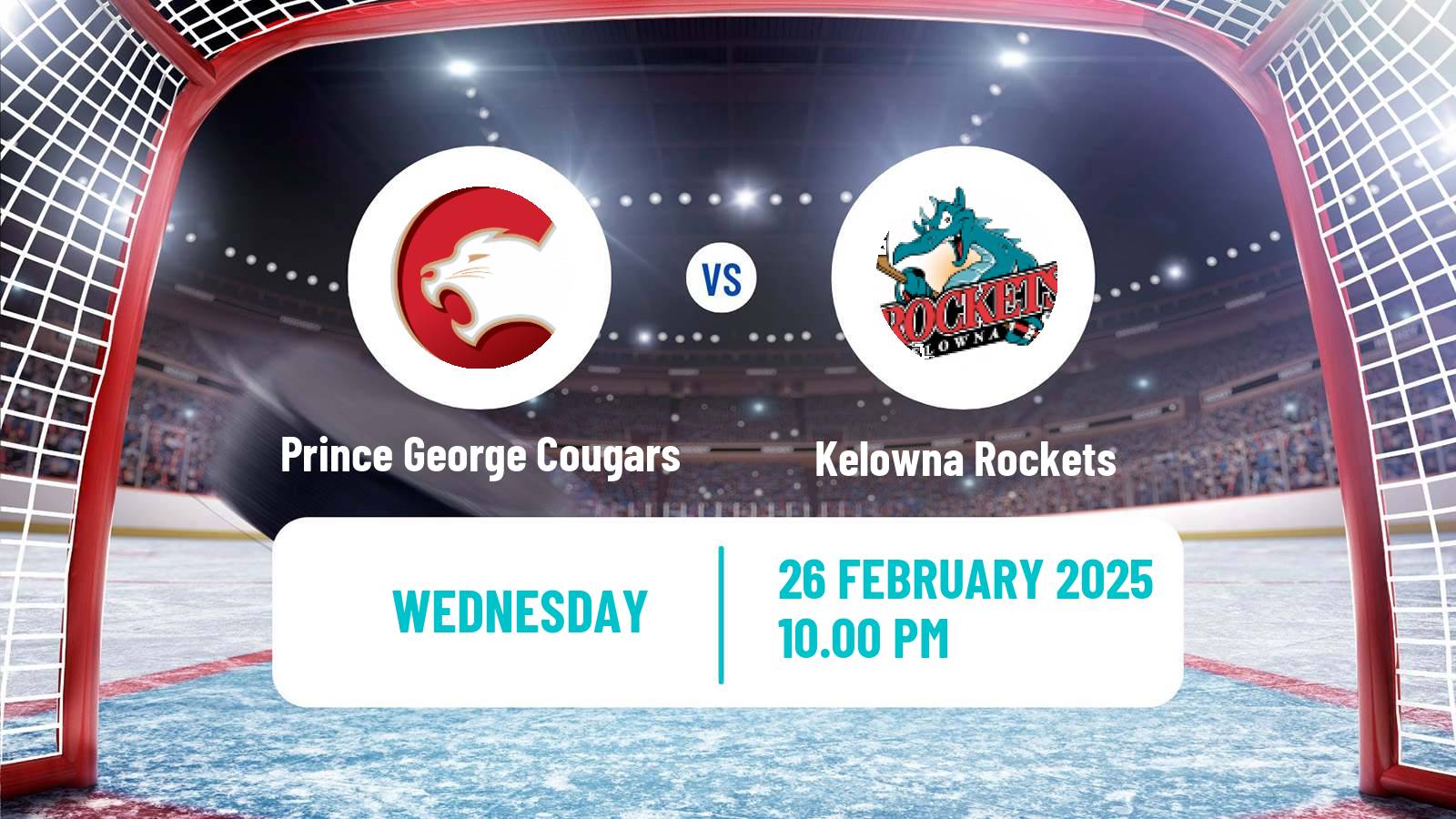 Hockey WHL Prince George Cougars - Kelowna Rockets