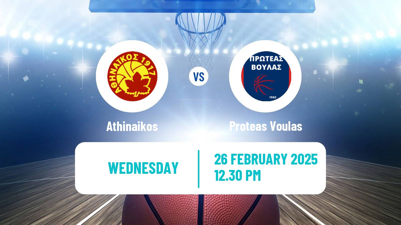 Basketball Greek Basket League A1 Women Athinaikos - Proteas Voulas