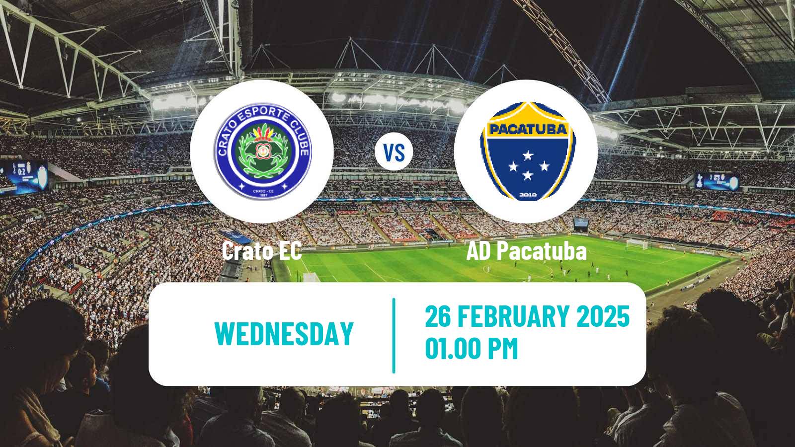Soccer Brazilian Campeonato Cearense 2 Crato - Pacatuba