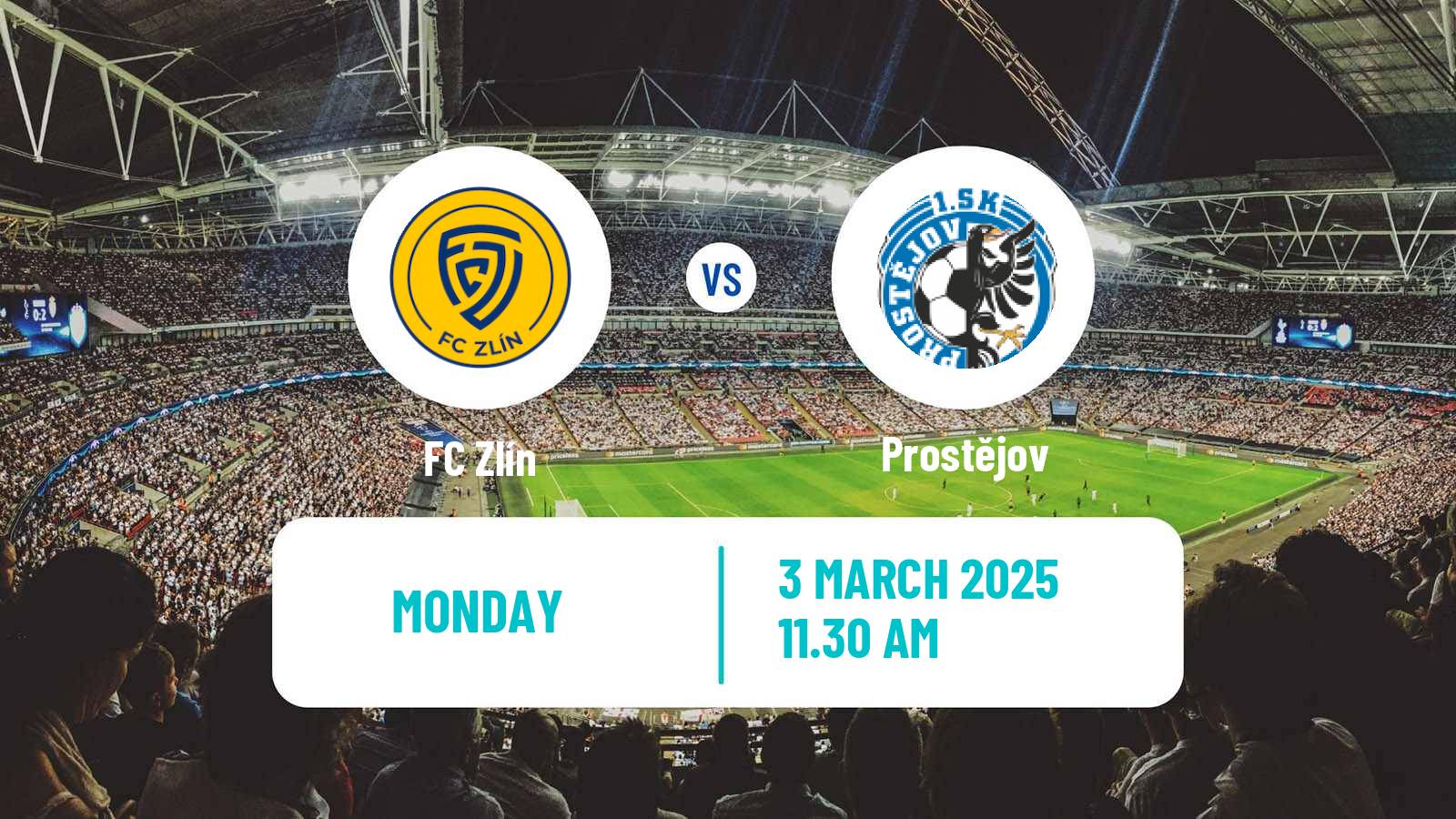 Soccer Czech Division 2 Zlín - Prostějov