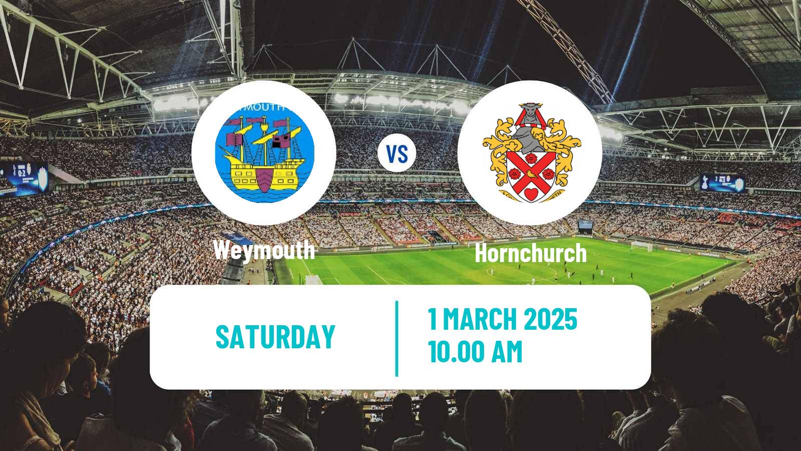 Soccer English National League South Weymouth - Hornchurch