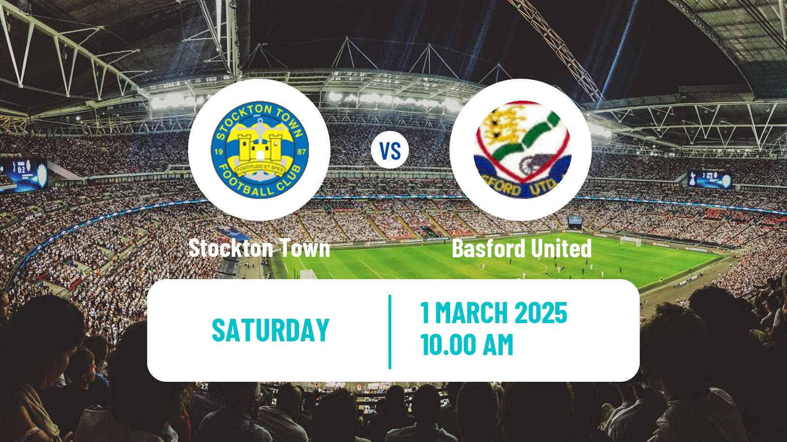 Soccer English NPL Premier Division Stockton Town - Basford United