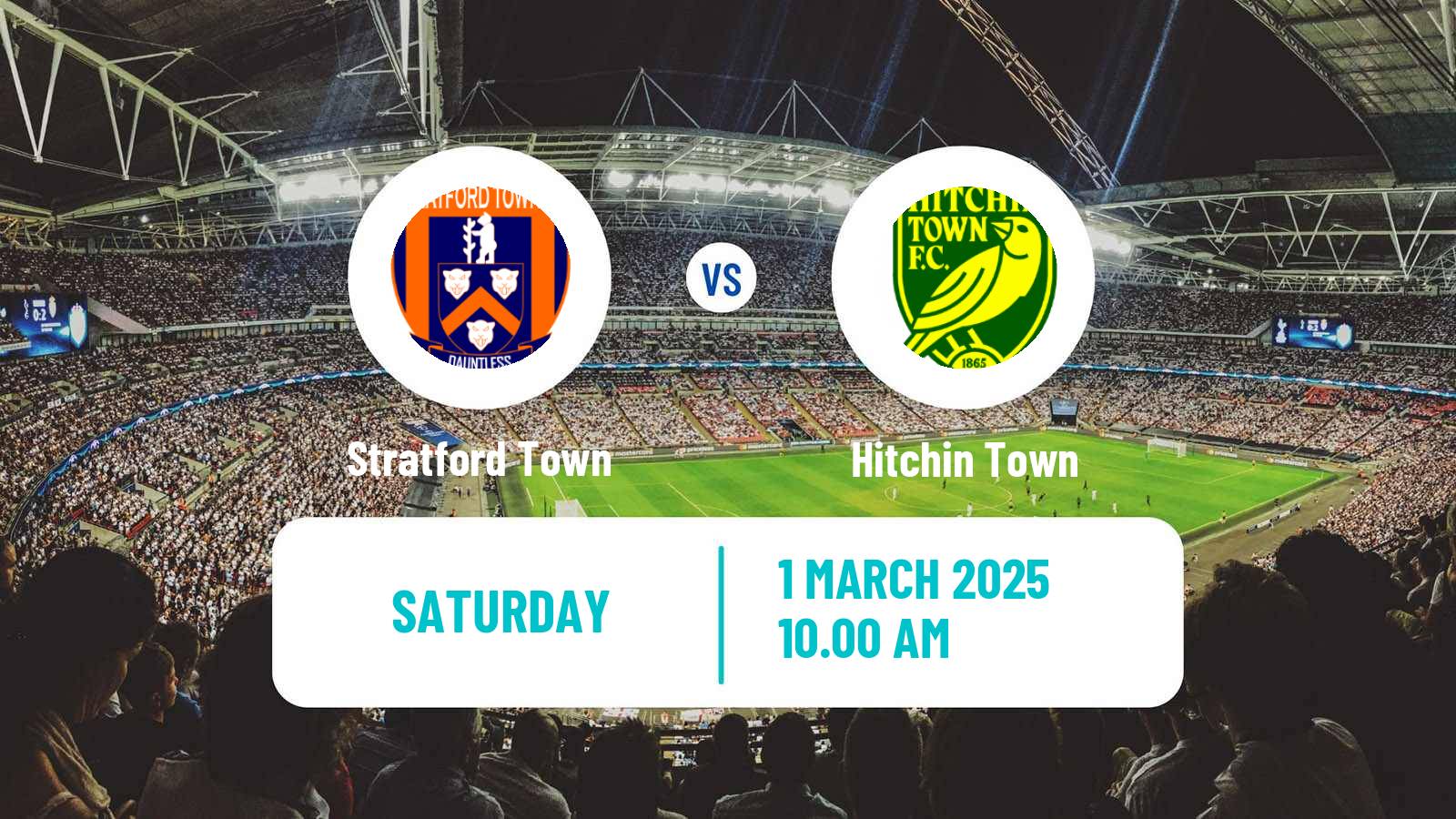 Soccer English Southern League Central Division Stratford Town - Hitchin Town