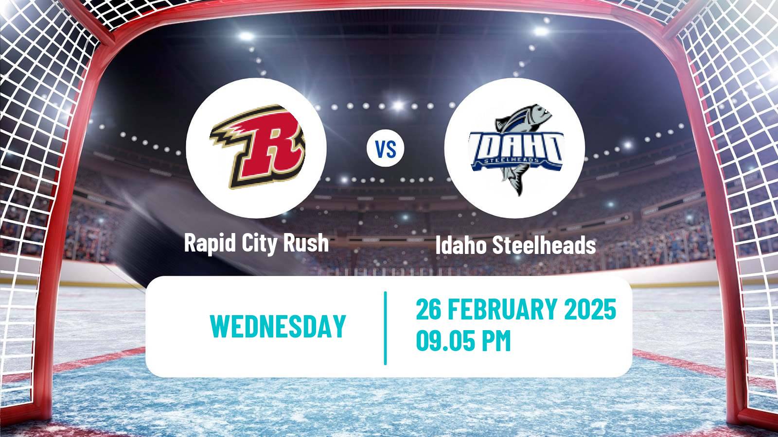 Hockey ECHL Rapid City Rush - Idaho Steelheads