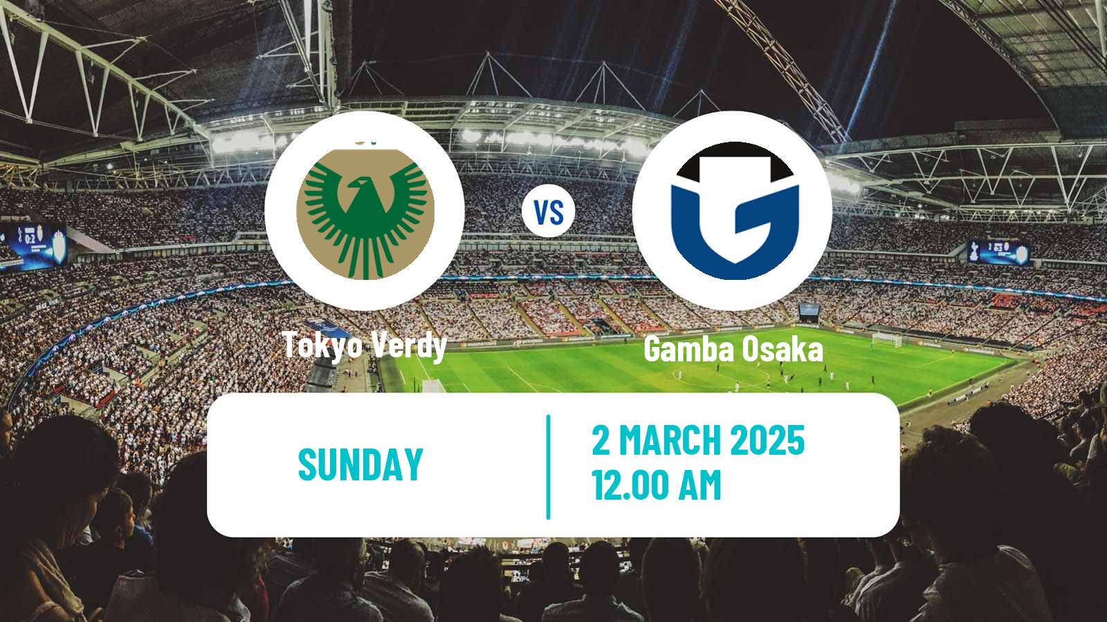 Soccer Japan J1 League Tokyo Verdy - Gamba Osaka