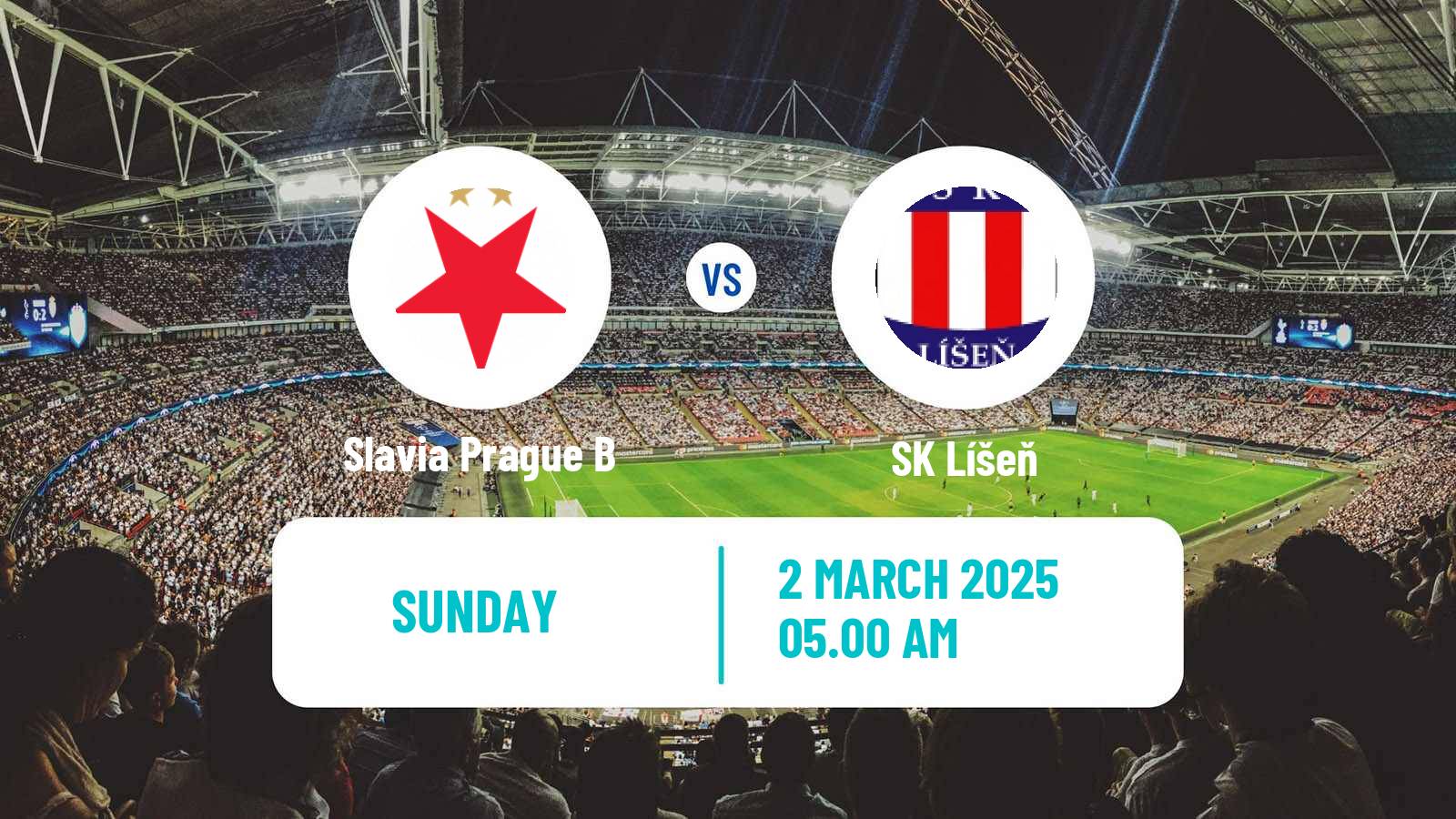 Soccer Czech Division 2 Slavia Prague B - Artis Brno