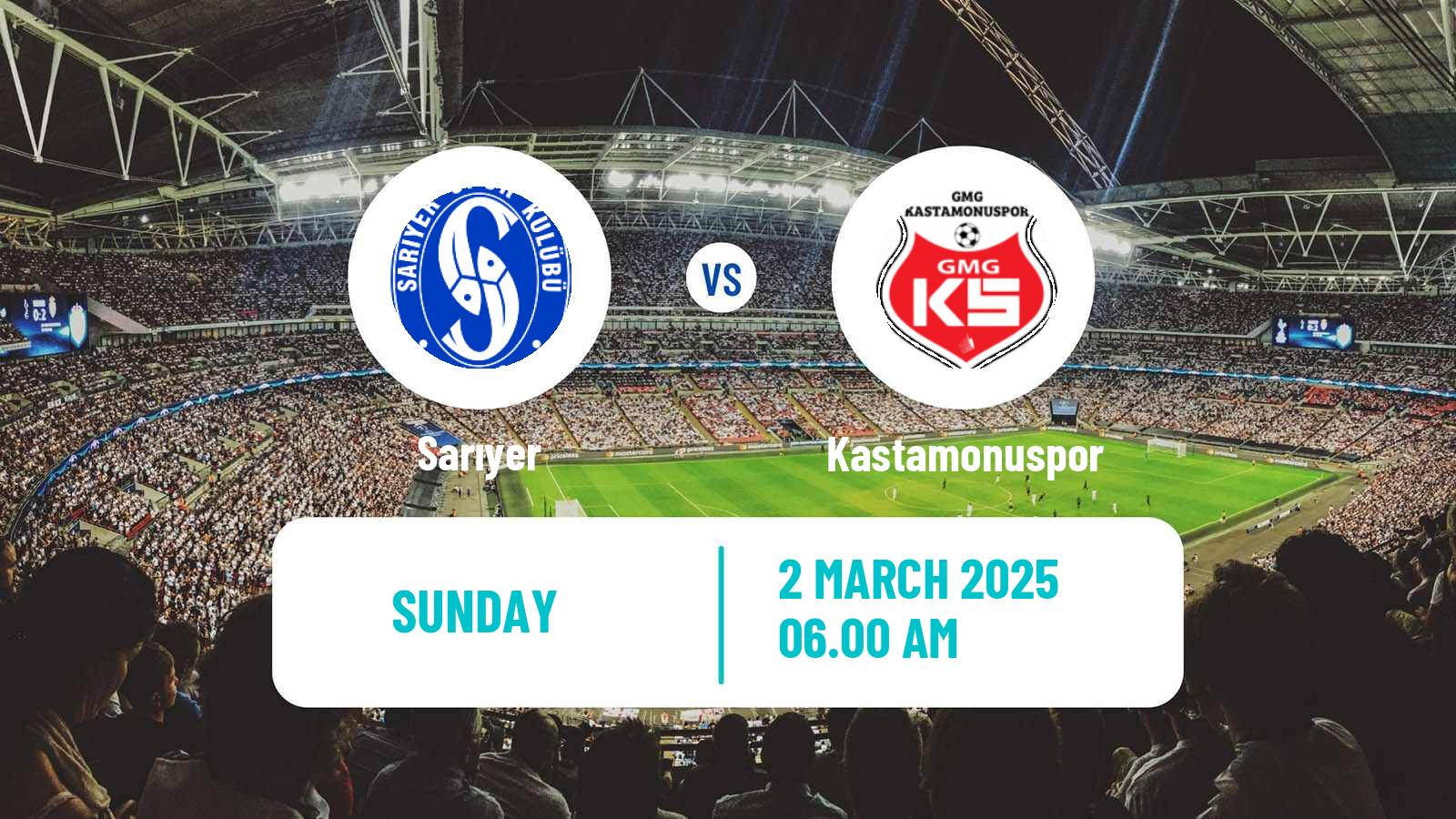 Soccer Turkish Second League White Group Sarıyer - Kastamonuspor