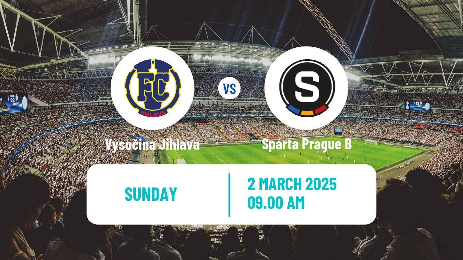 Soccer Czech Division 2 Vysočina Jihlava - Sparta Prague B