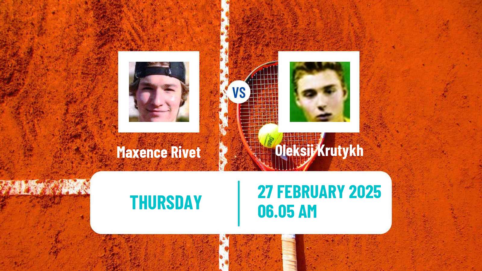 Tennis ITF M15 Monastir 8 Men Maxence Rivet - Oleksii Krutykh