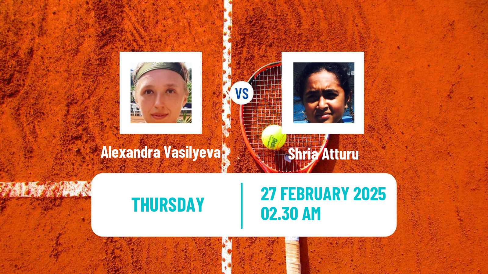 Tennis ITF W15 Pretoria 2 Women Alexandra Vasilyeva - Shria Atturu