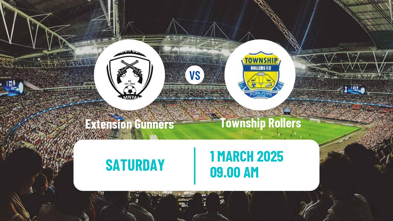 Soccer Botswana Premier League Extension Gunners - Township Rollers