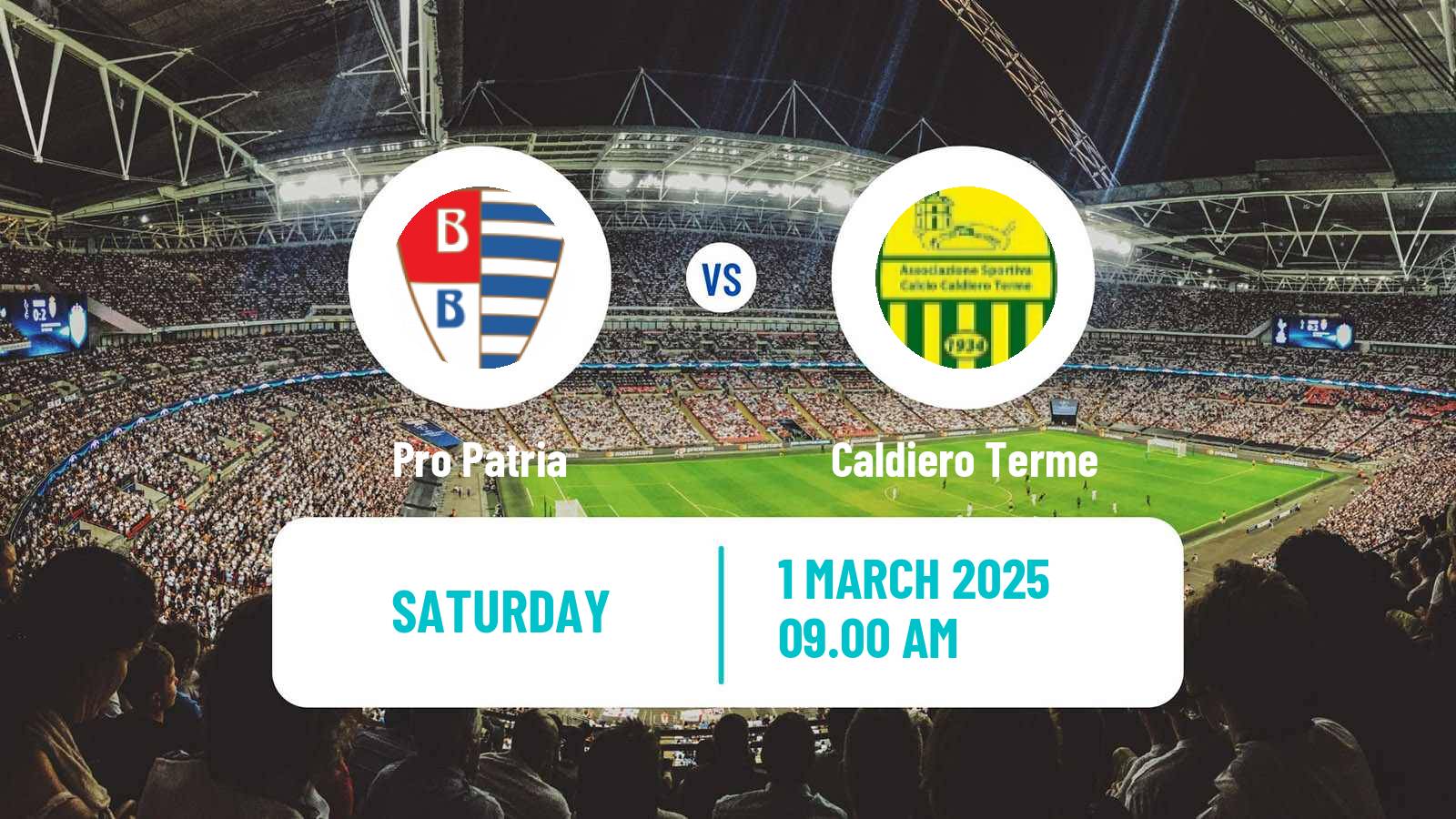 Soccer Italian Serie C Group A Pro Patria - Caldiero Terme