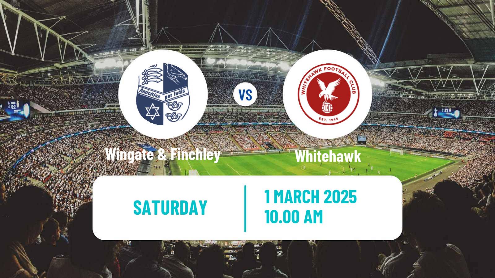 Soccer English Isthmian League Premier Division Wingate & Finchley - Whitehawk