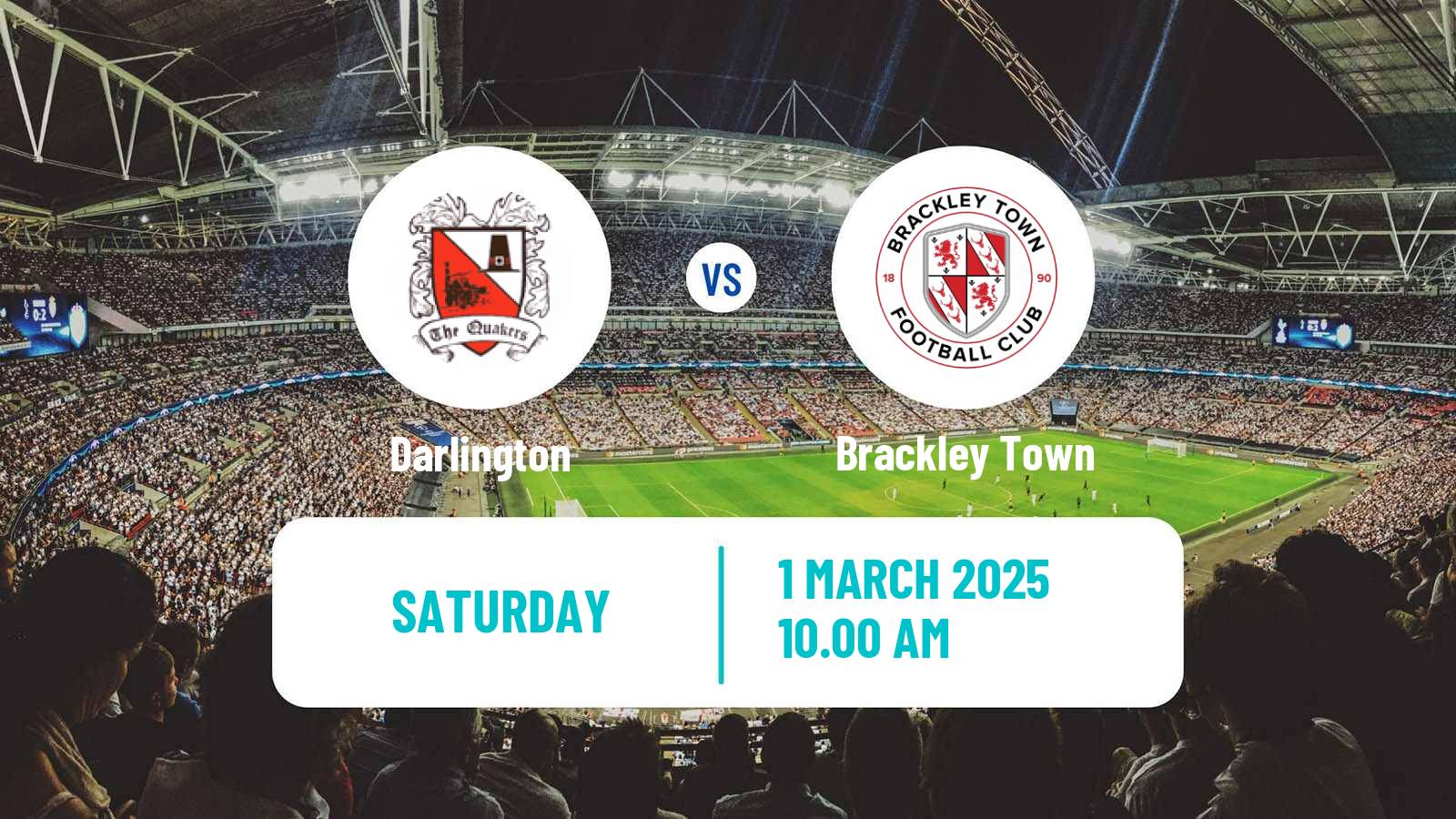 Soccer English National League North Darlington - Brackley Town